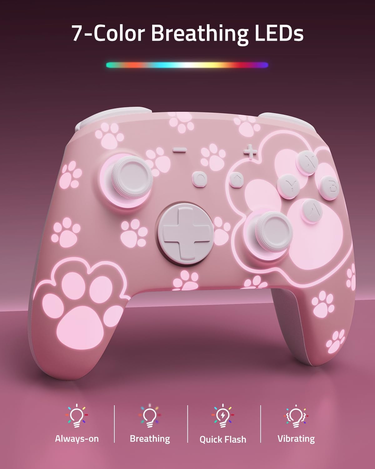 Thumbnail 4 de Switch 2 Pro Controller Cat Paw Pink