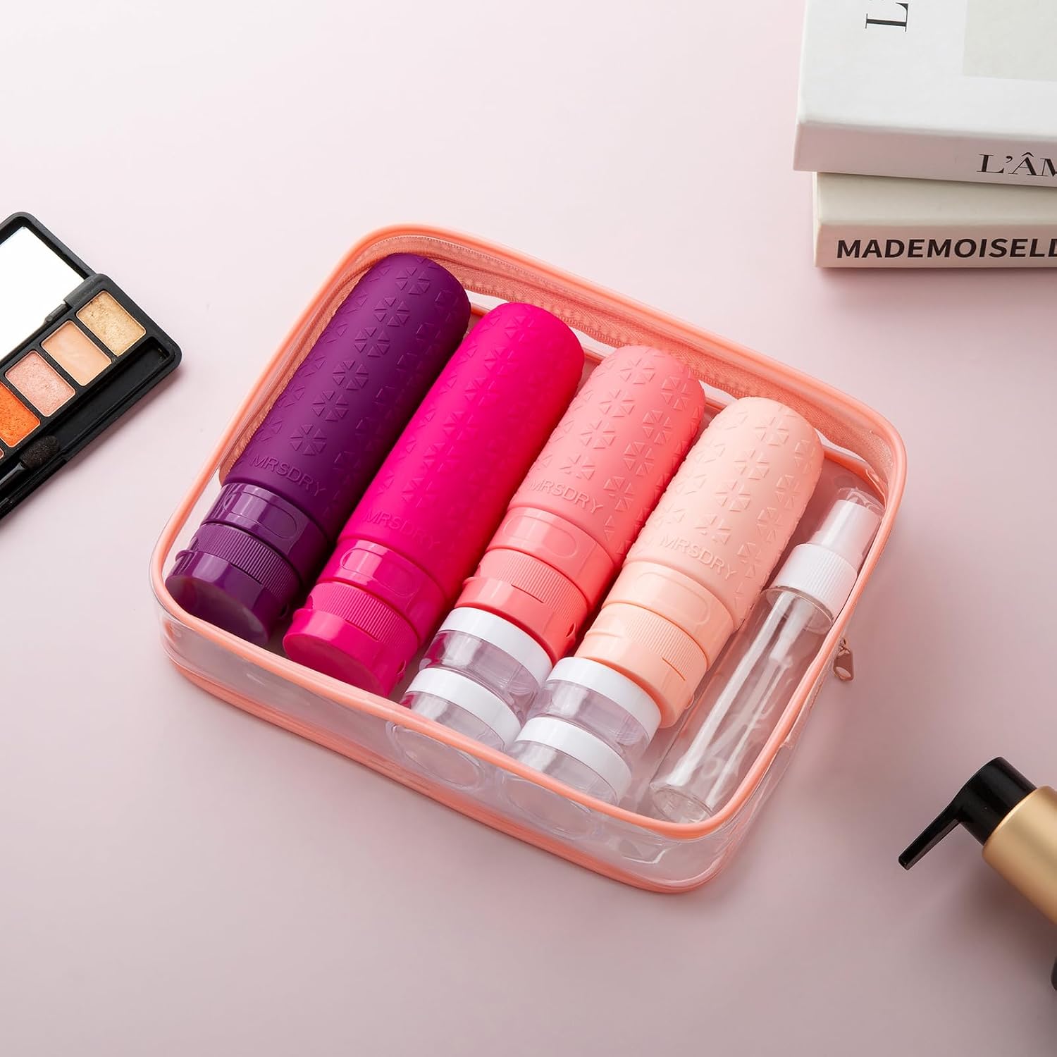 Thumbnail 6 de Mrsdry 18-Piece Travel Toiletry Set with Silicone Bottles and Cream Jars