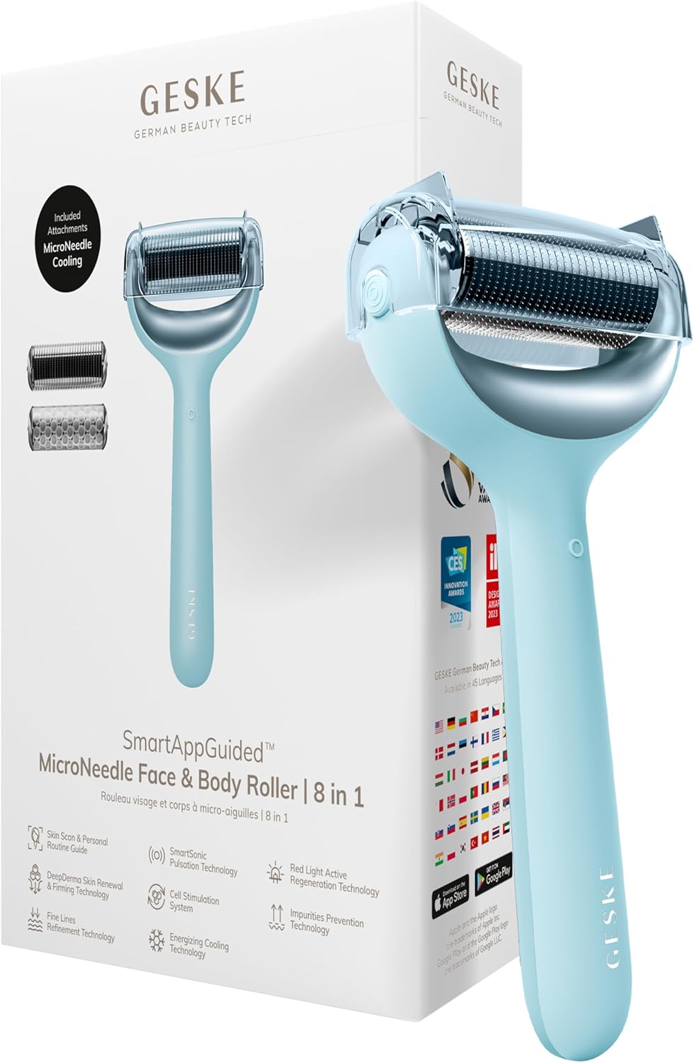 Detalle de GESKE Roller viso & corpo microaghi SmartAppGuided 8 in 1