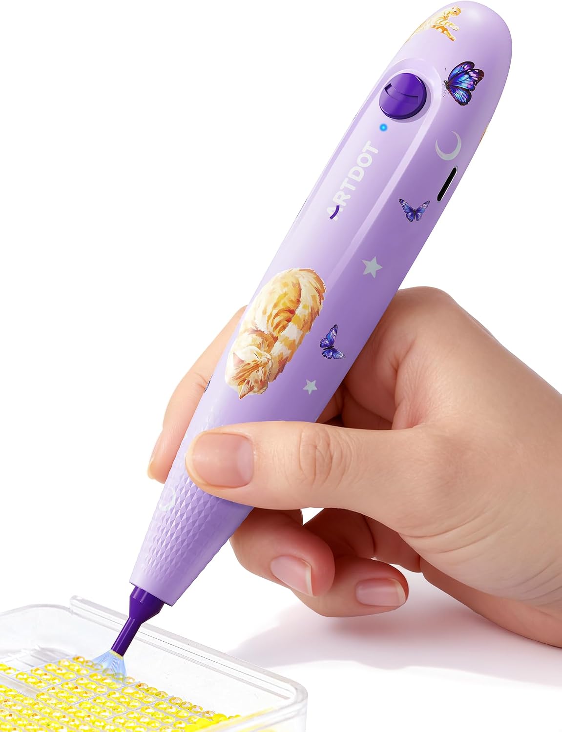 Detalle de ARTDOT electric diamond art vacuum pen