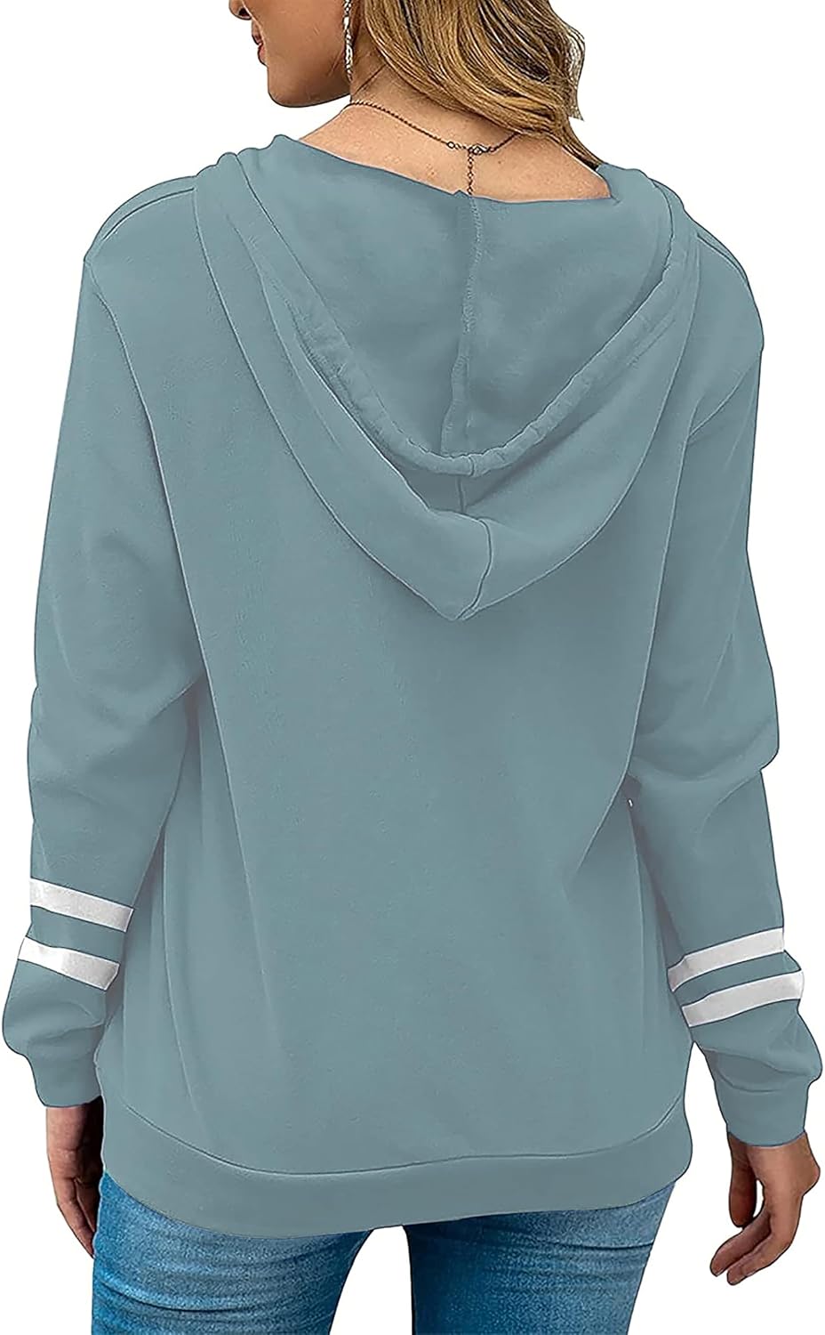 Thumbnail 4 de Jhsnjnr Sweatjacke Damen mit Kapuze – Reißverschluss, Fleece, lässiger Sport-Style