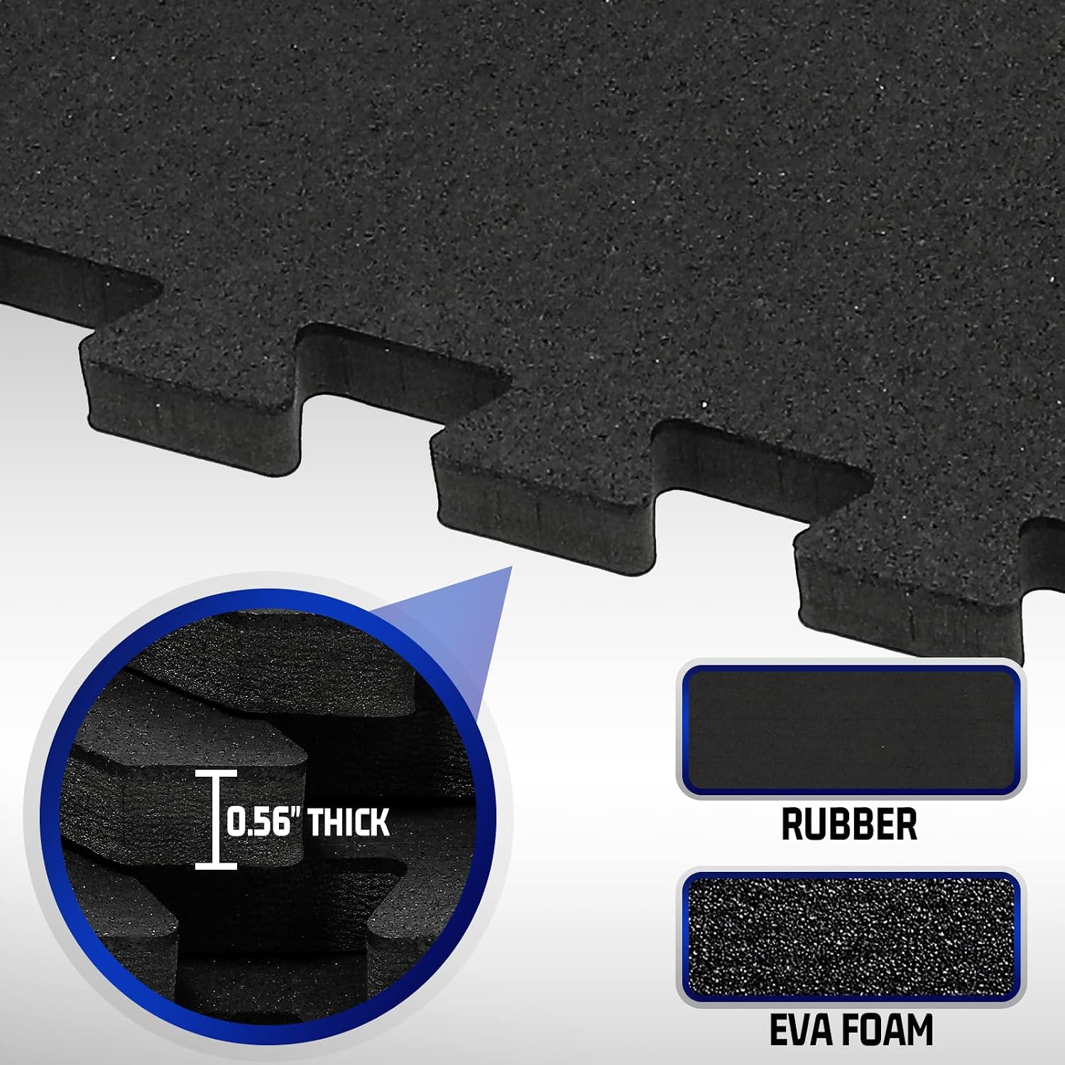 Detalle 2 de SUPERJARE Exercise Mats 96 Sq Ft 🏋