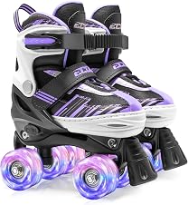 Detalle de ECOO Adjustable Kids Roller Skates Size 4 🛼