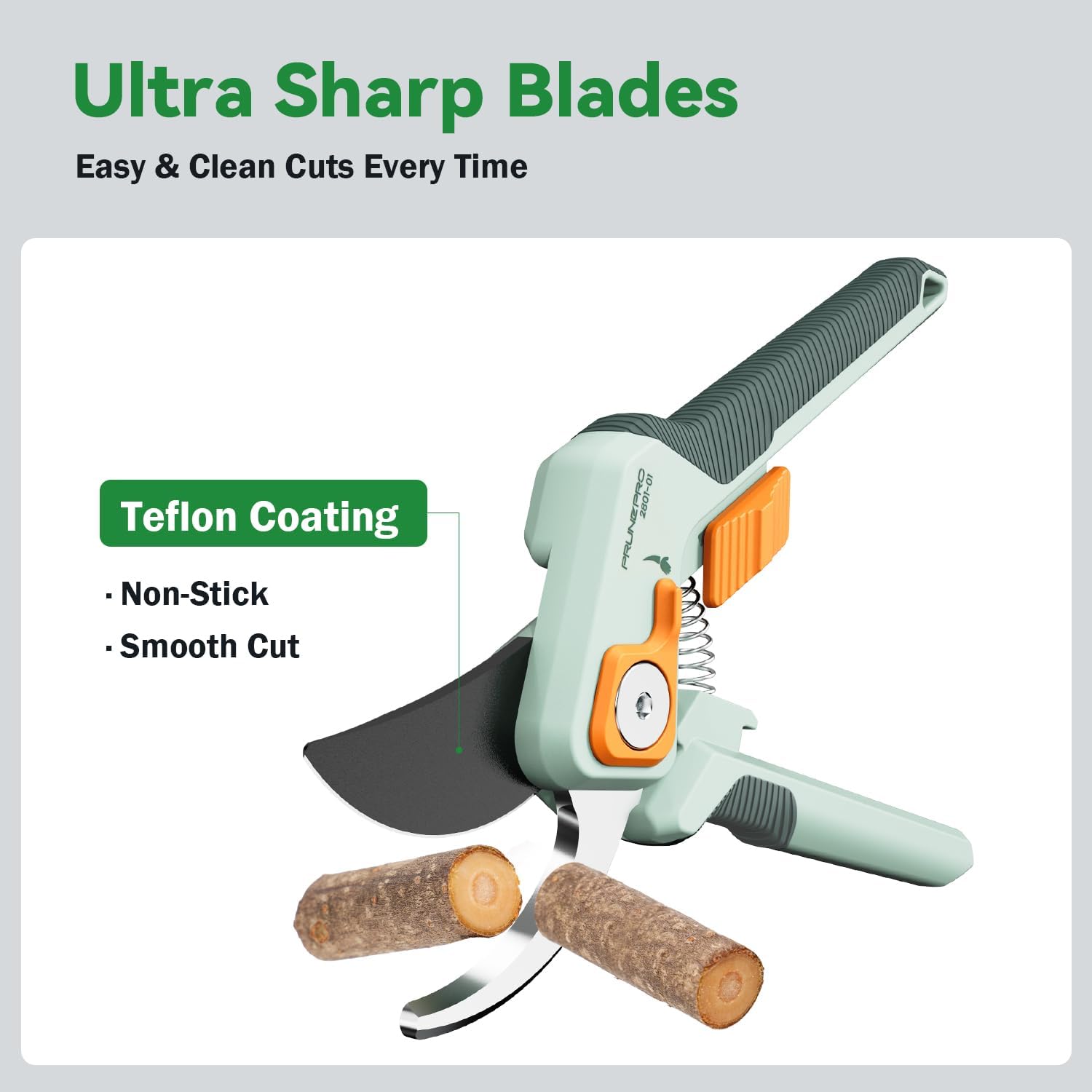 Detalle de PrunePro PP-2801-01+06 Pruning Shears Set with Micro-Tip Scissors