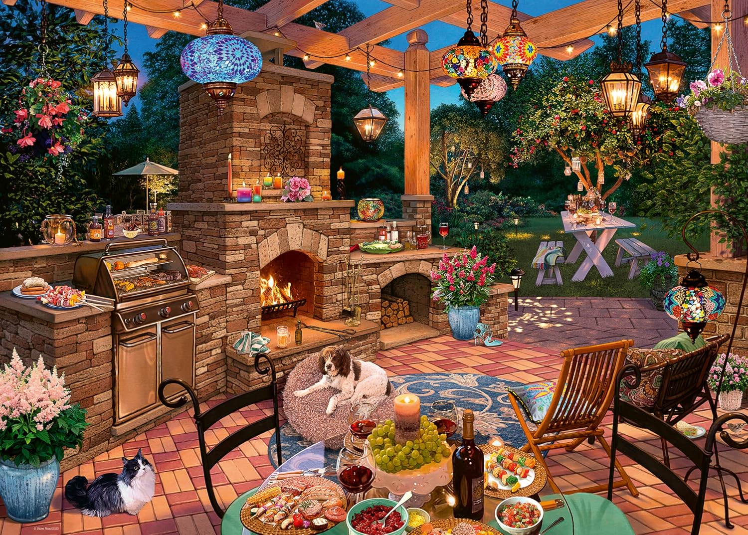Detalle de Ravensburger My Haven No.10 The Garden Kitchen 1000 Piece Jigsaw Puzzle