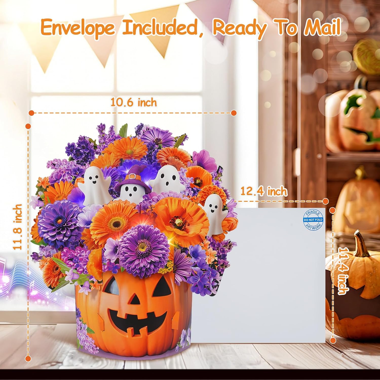 Thumbnail 6 de Halloween Musical Pop-Up Card, 10-Inch