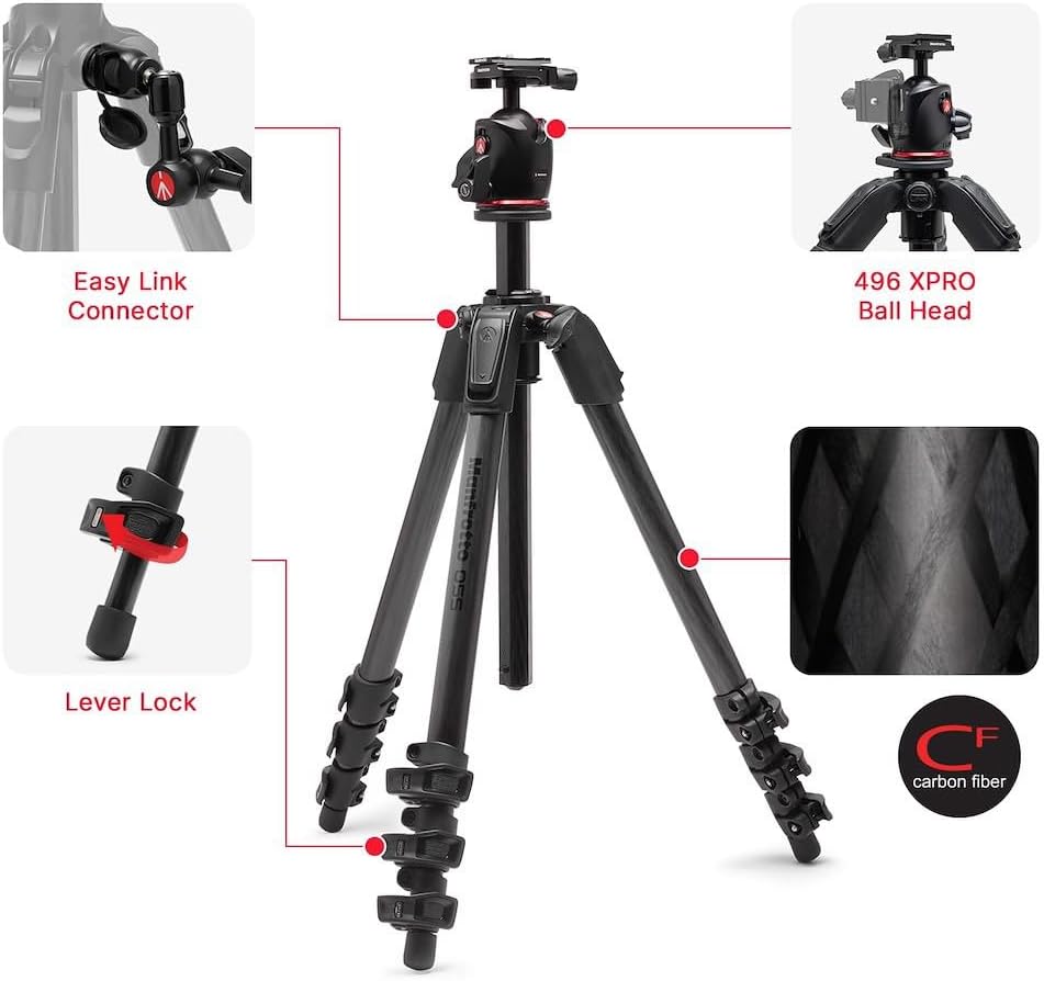Thumbnail 1 de Manfrotto 055XPRO AS Treppiede 3Sezioni 15kg