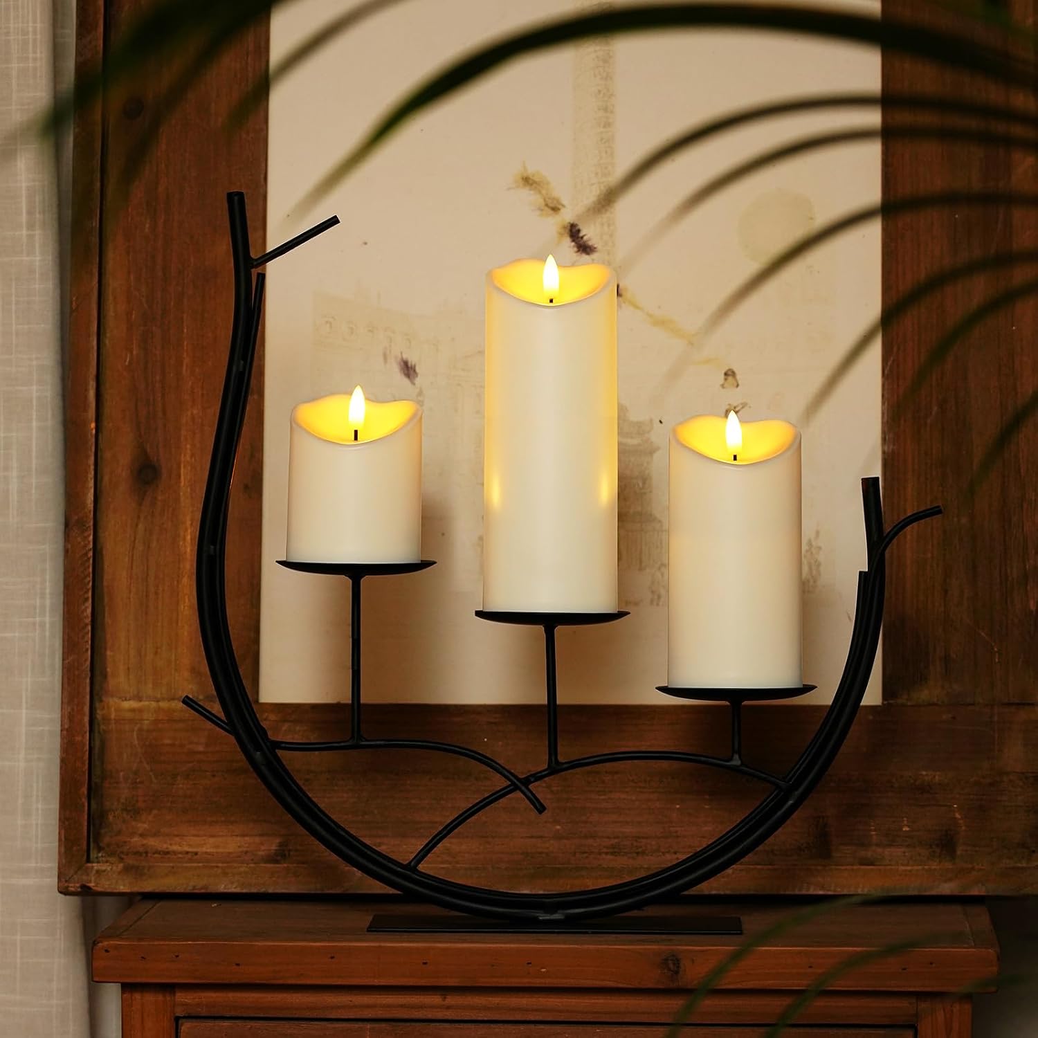 Detalle de Homemory Flameless LED Candles with Remote, Timer, Water-Resistant Design