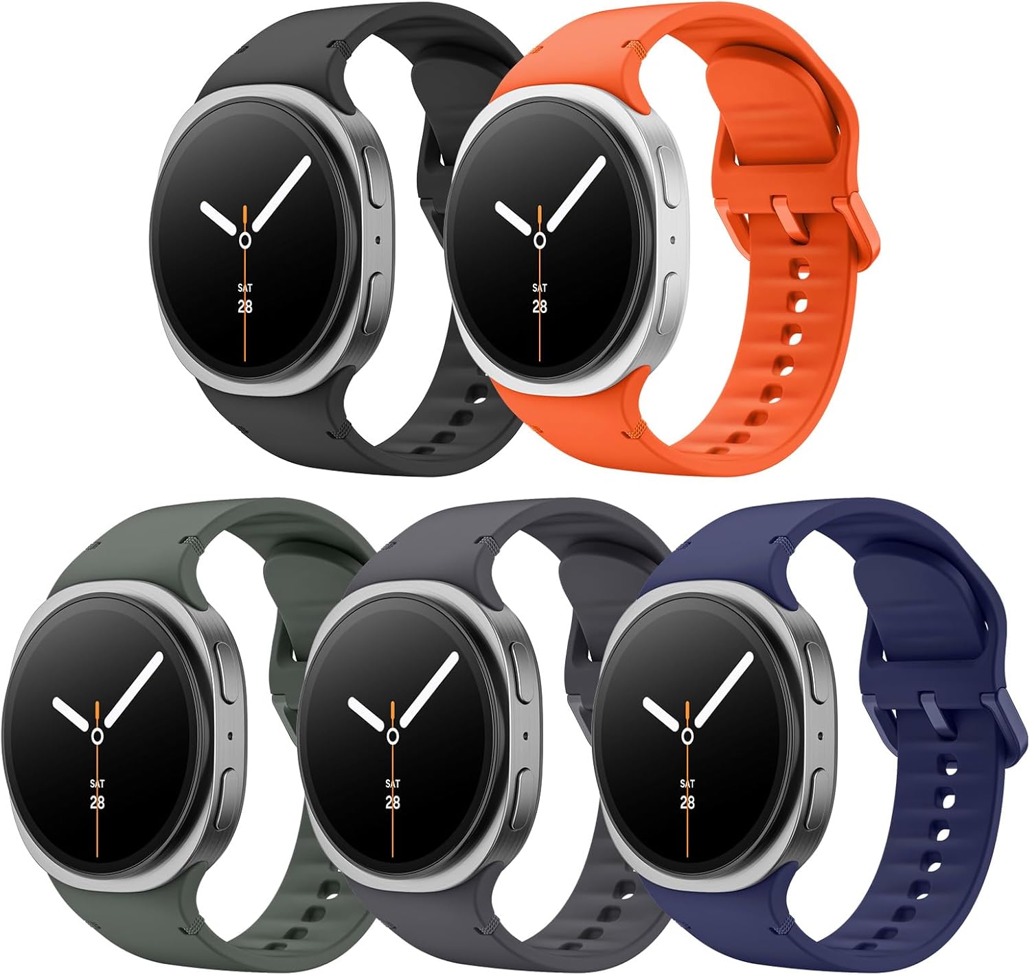 Detalle de MoKo Sport Strap for Samsung Galaxy Watch 8 (40mm/44mm) and Galaxy Watch 8 Classic 46mm