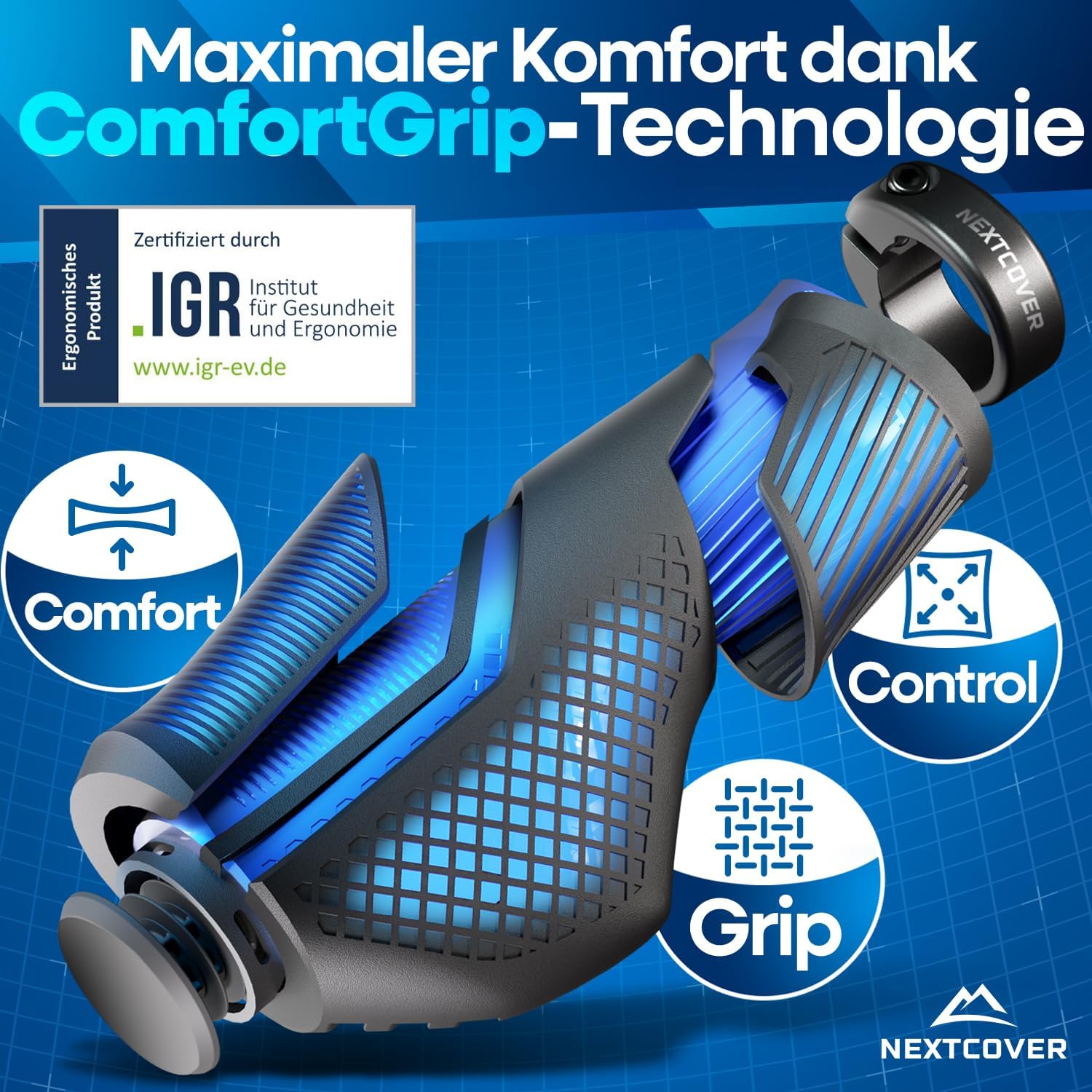 Detalle 2 de NEXTCOVER Fahrradgriffe Comfort-Grip Technologie