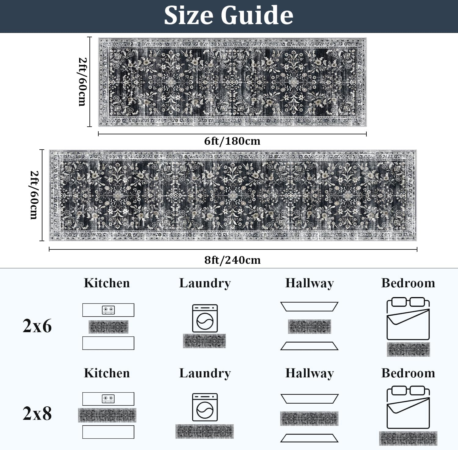 Detalle 2 de Yamaziot Runner Rug 2x8