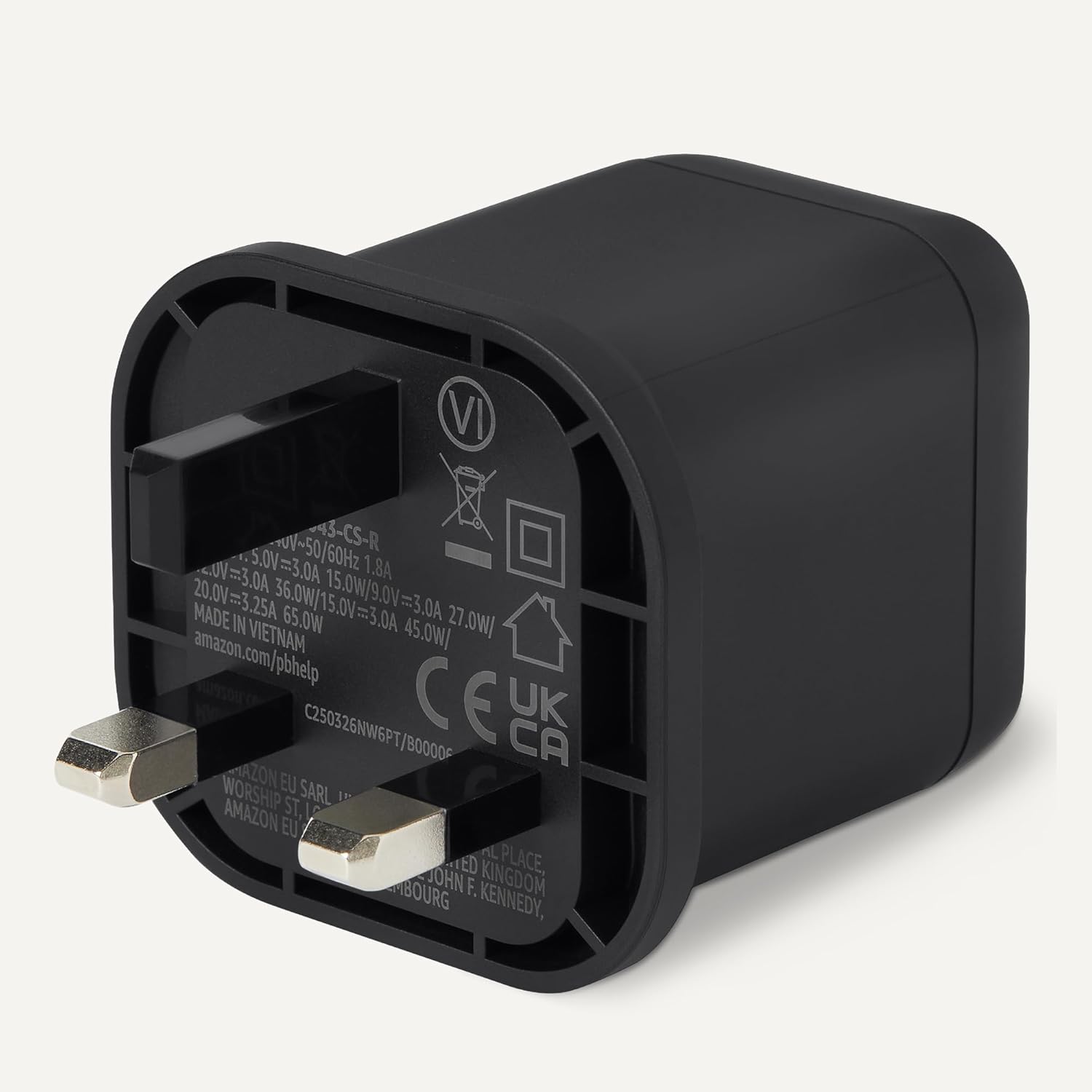 Thumbnail 3 de Amazon Basics Nano GaN USB-C Wall Charger 65W (PD 3.1, 1-port) for laptops and phones