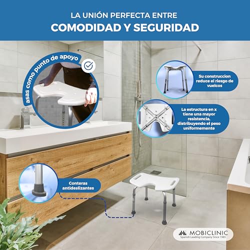 Thumbnail 3 de Mobiclinic® Taburete Baño Regulable en Altura
