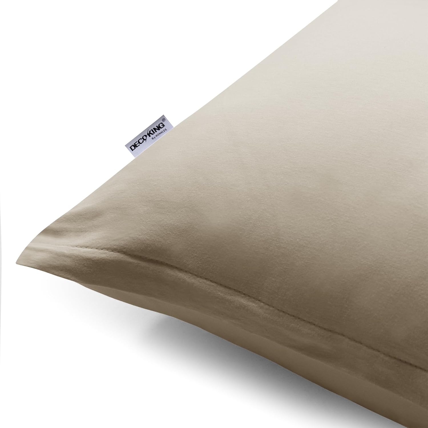 Detalle 2 de DecoKing Kissenbezug 80×80 cm Jersey, 100% Baumwolle