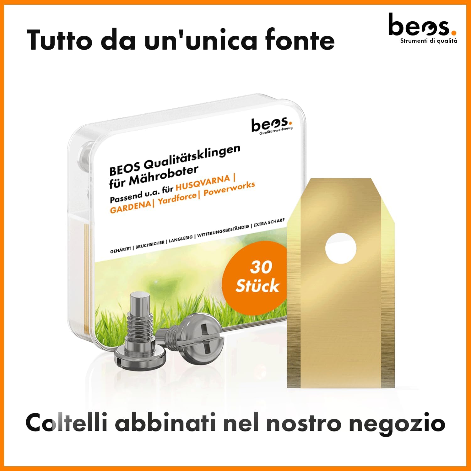 Thumbnail 6 de BEOS disco lama 7x per tosaggeba robotizzato (pattino rotante) compatibile Husqvarna Automower 305/310/315x/405/410/415x/535 AWD