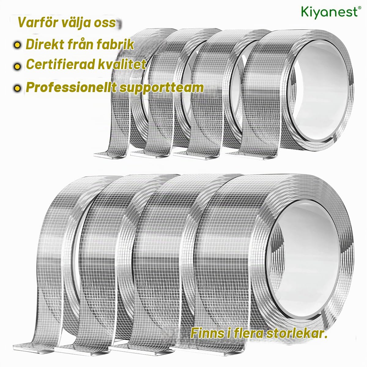 Thumbnail 6 de Kiyanest TMWGNMBJ-02-1 transparent dubbelhäftande nanogeltejp, 1 × 300 cm