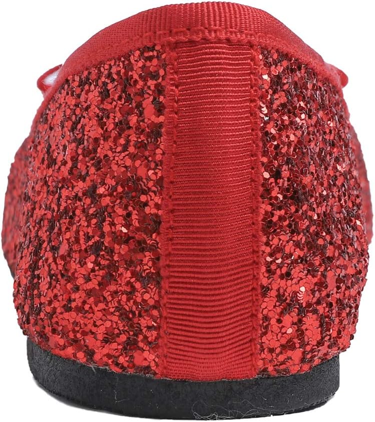 Detalle 1 de Round Glitter Ballerina mit Profilsohle