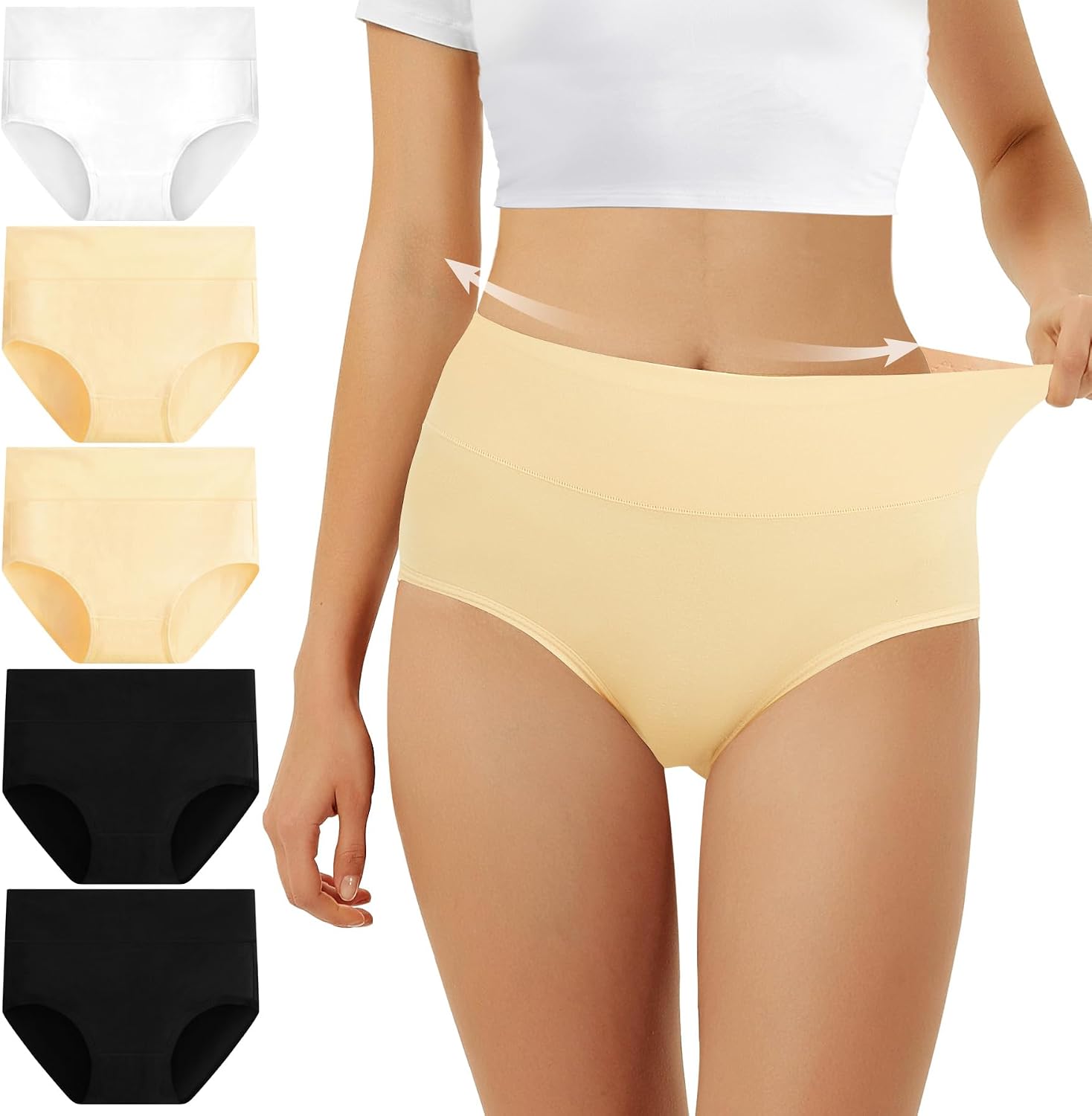Thumbnail 6 de FALARY Culotte Taille Haute Coton 5 pièces