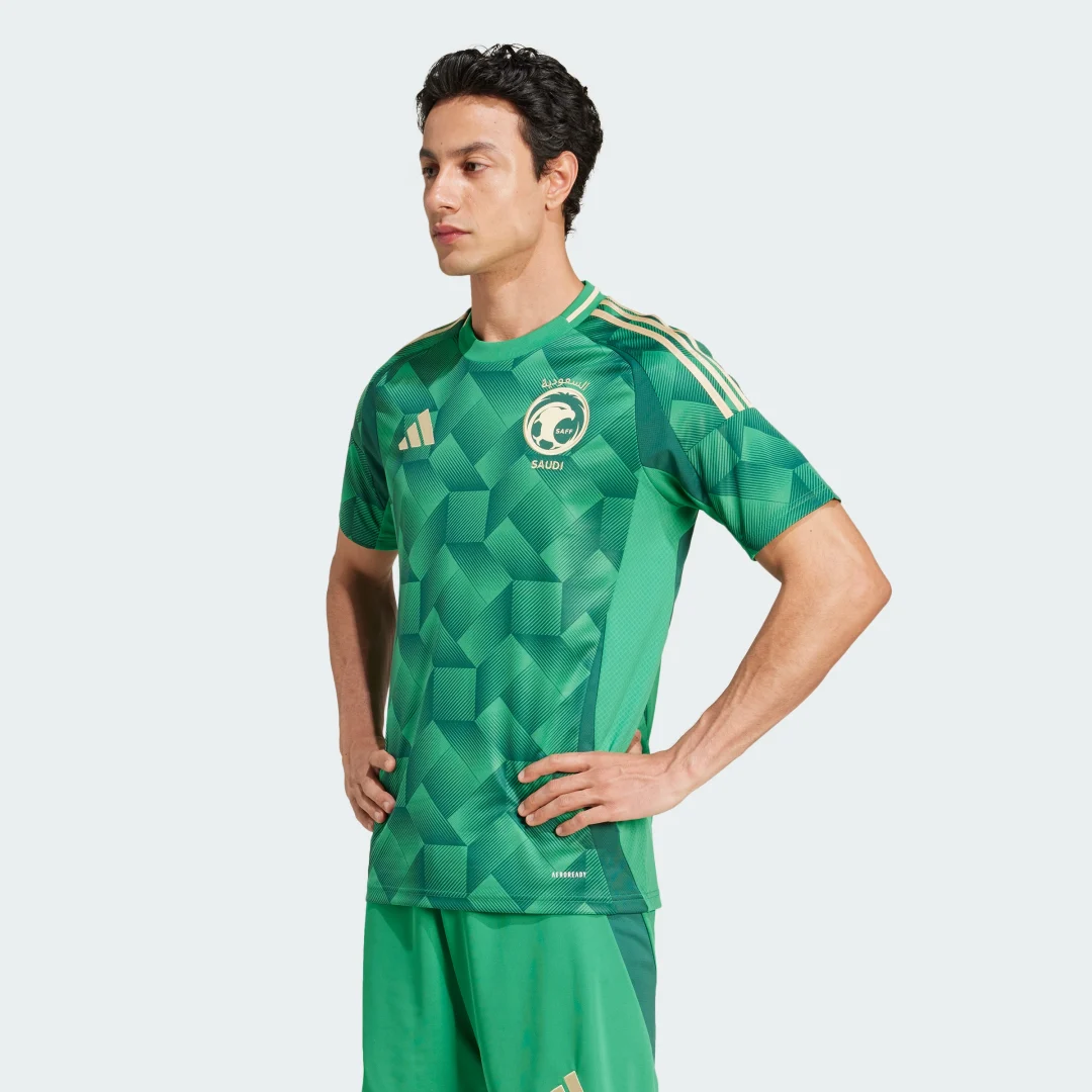Detalle de Camiseta primera equipación Arabia Saudí 24 de Adidas – verde