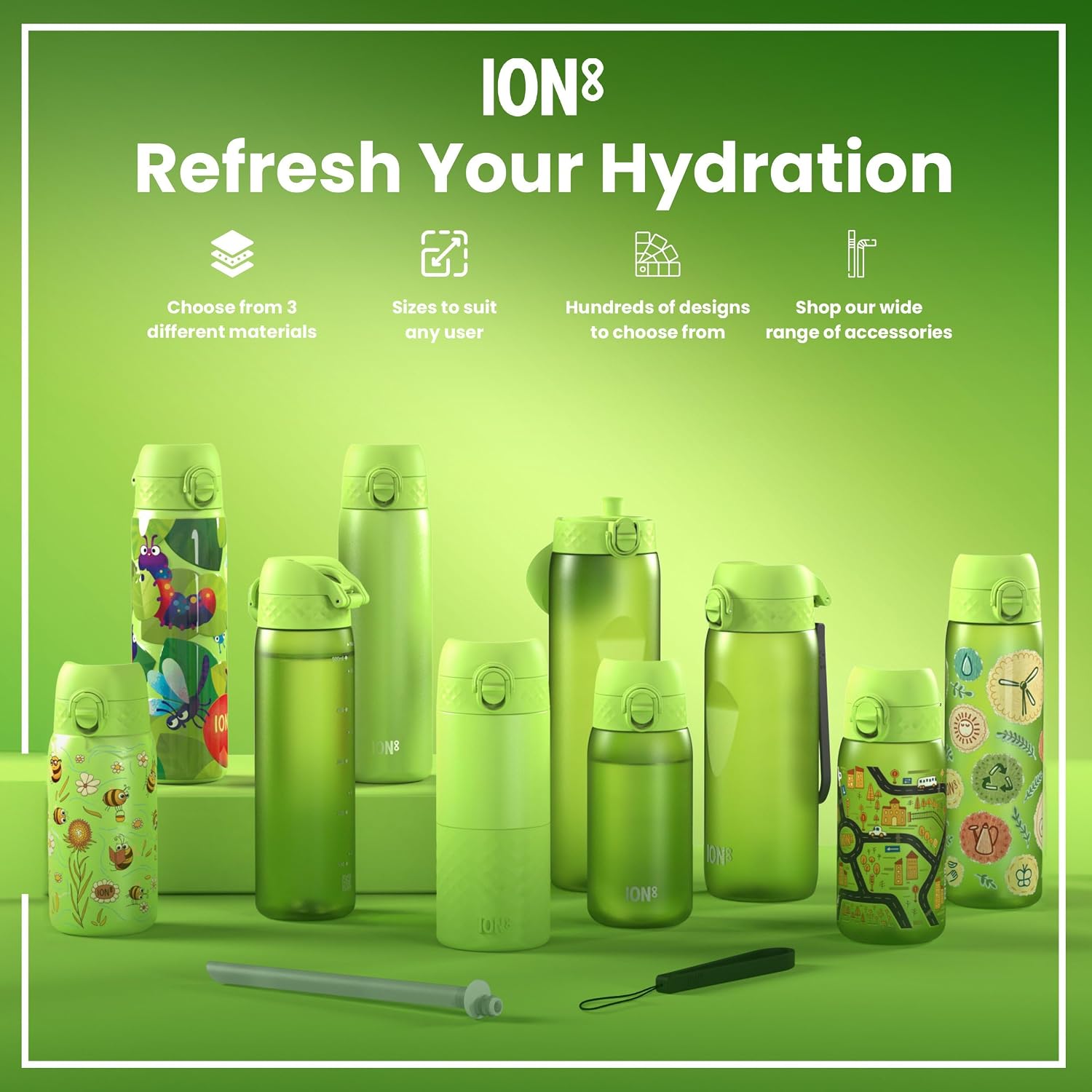 Thumbnail 6 de Ion8 Small Water Bottle: Leak-Proof, Dishwasher-Safe and Easy to Open