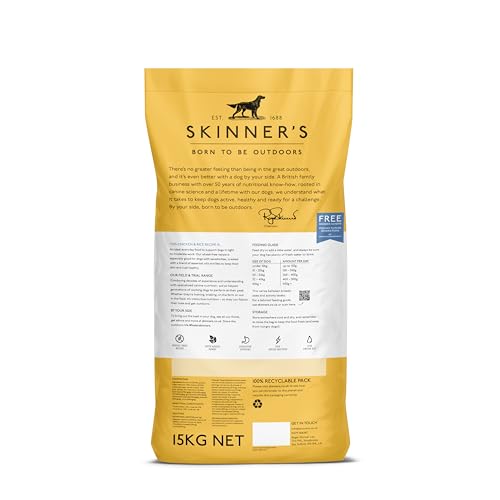 Detalle de Skinner’s Field & Trial Chicken & Rice – Complete Dry Adult Dog Food, Sensitive, Gentle Digestion, 15kg