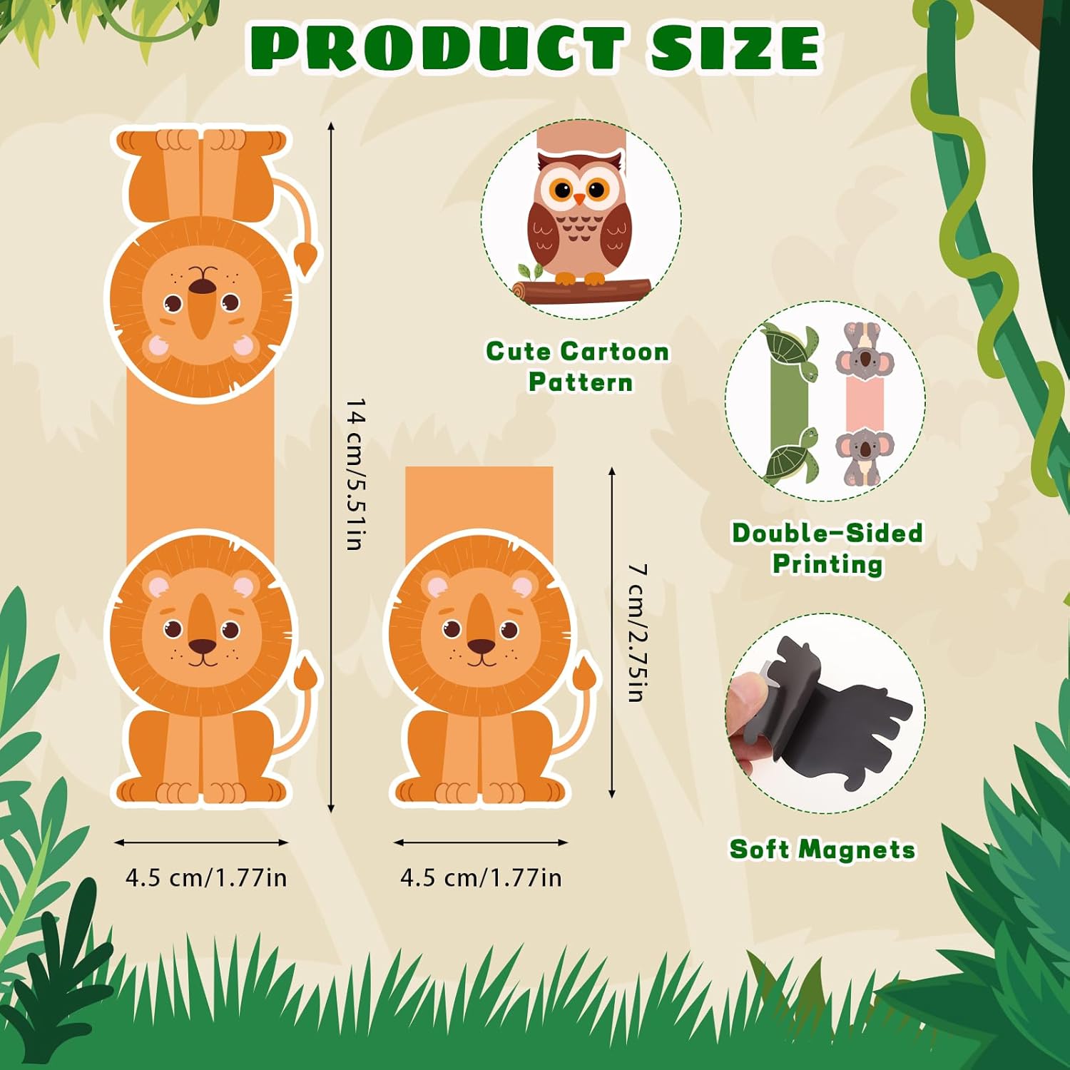 Thumbnail 2 de Thboxes 12 magnetische Lesezeichen Kinder 📚