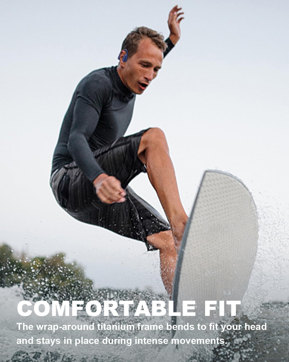 Thumbnail 4 de SANOTO Bone Conduction Headphones (Open-ear) with Bluetooth 5.3 and IPX5 sweatproof rating
