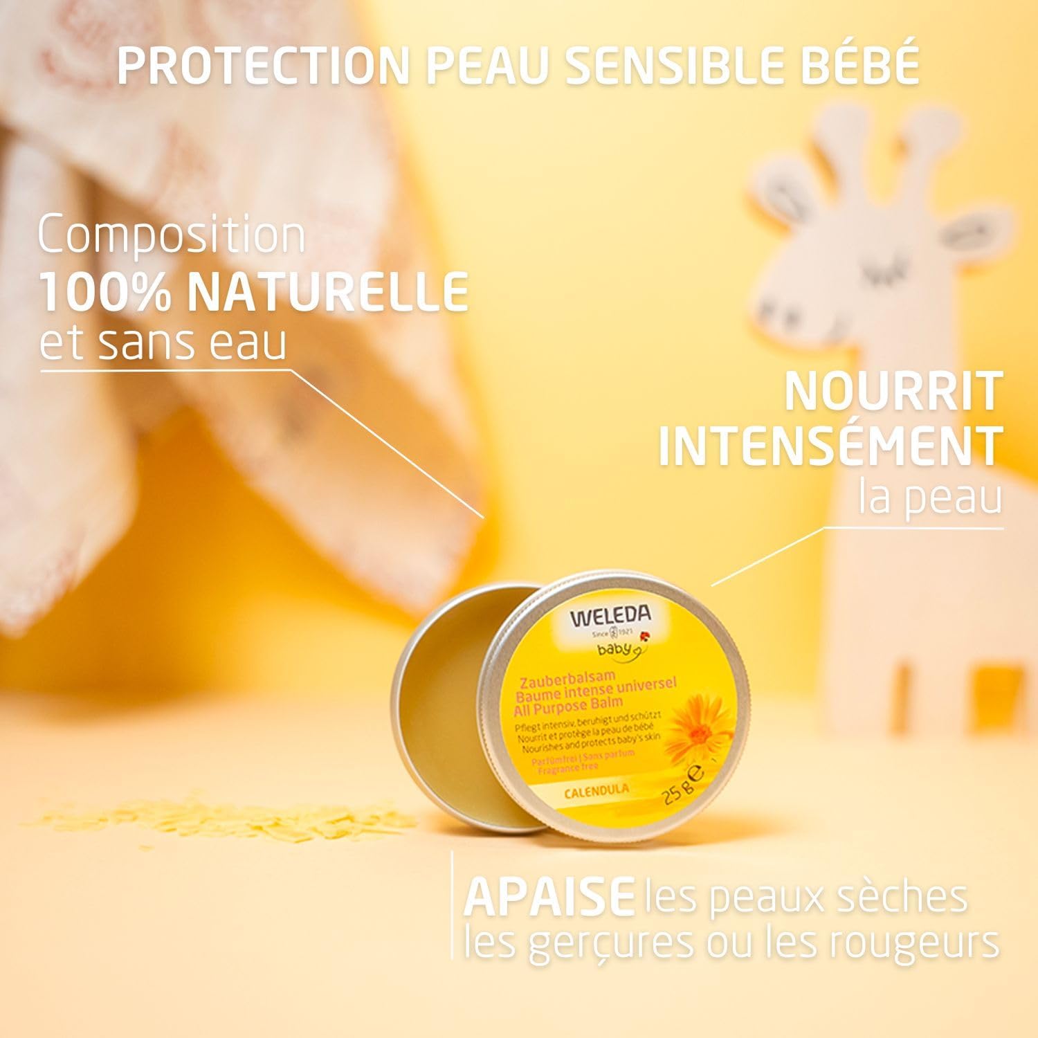 Thumbnail 3 de Weleda Baume intense universel Calendula pour bébé et jeunes enfants – Hydrate & nourrit (25 g)