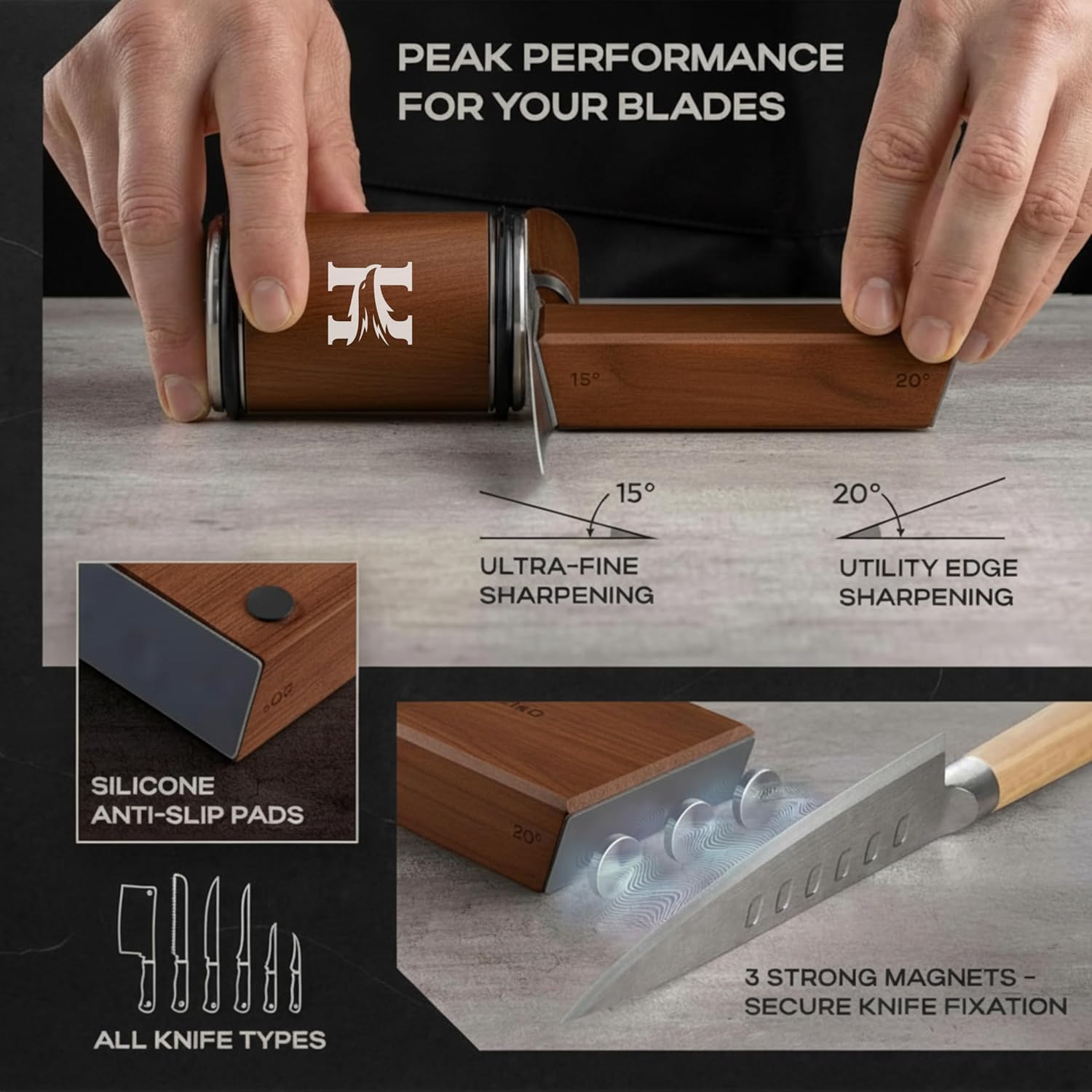 Detalle 2 de Rolling Knife Sharpener Kit 3-Stage 400/1000/3000