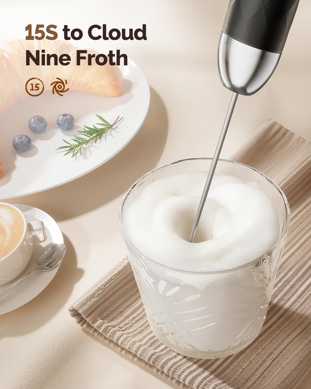 Thumbnail 5 de Maestri House LunaFro 2.0 Milk Frother ⚙