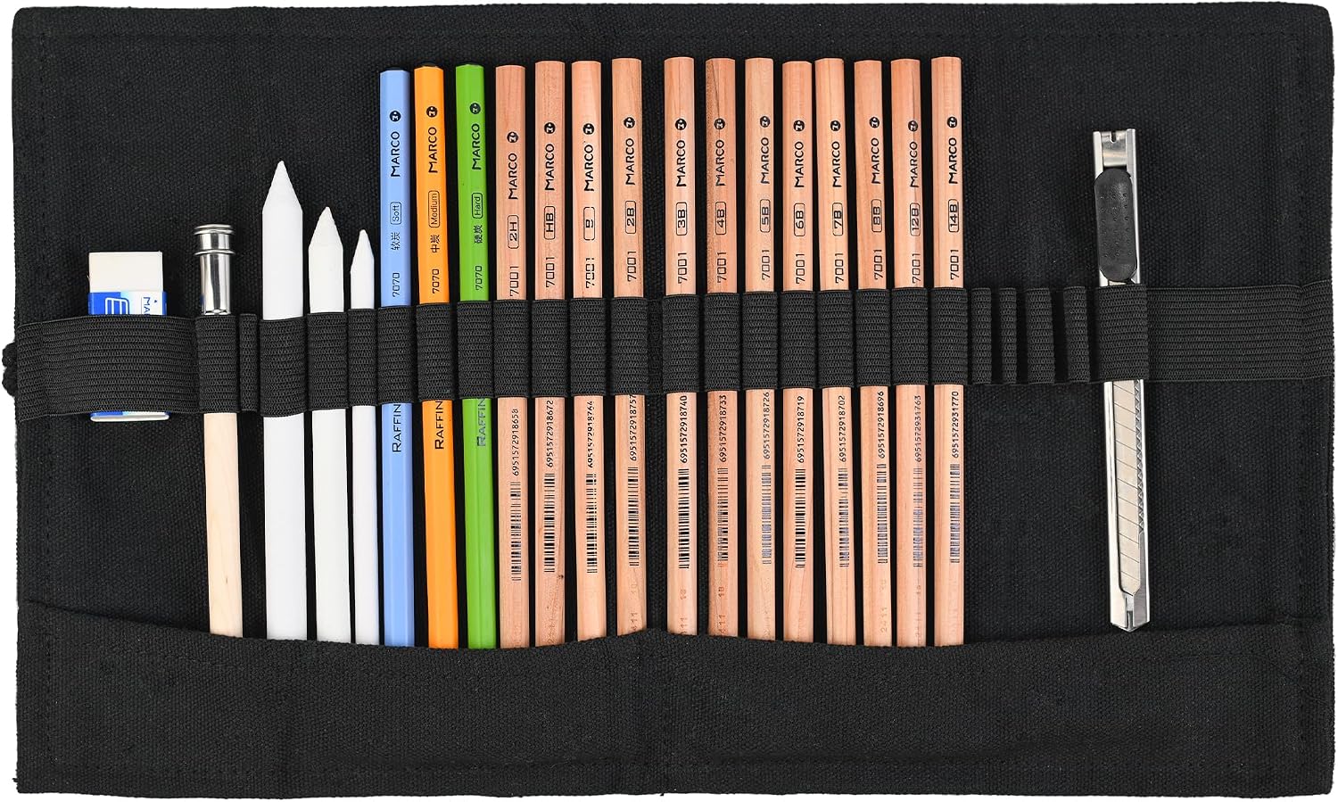 Detalle de MARCO Skizzen Zeichen Bleistift Set 22 Stück