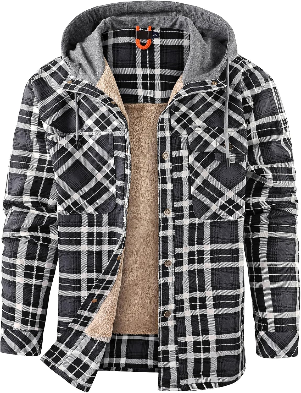 Detalle de Mr.Stream Herren Thermohemd aus Flanell mit Fleecefutter – schützend als Winterjacke-Ersatz