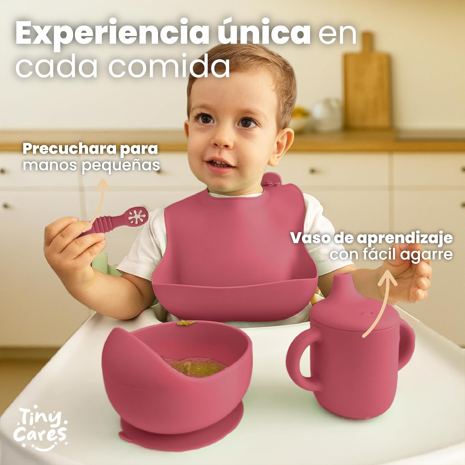 Thumbnail 3 de TINYCARES Vajilla Bebe Silicona