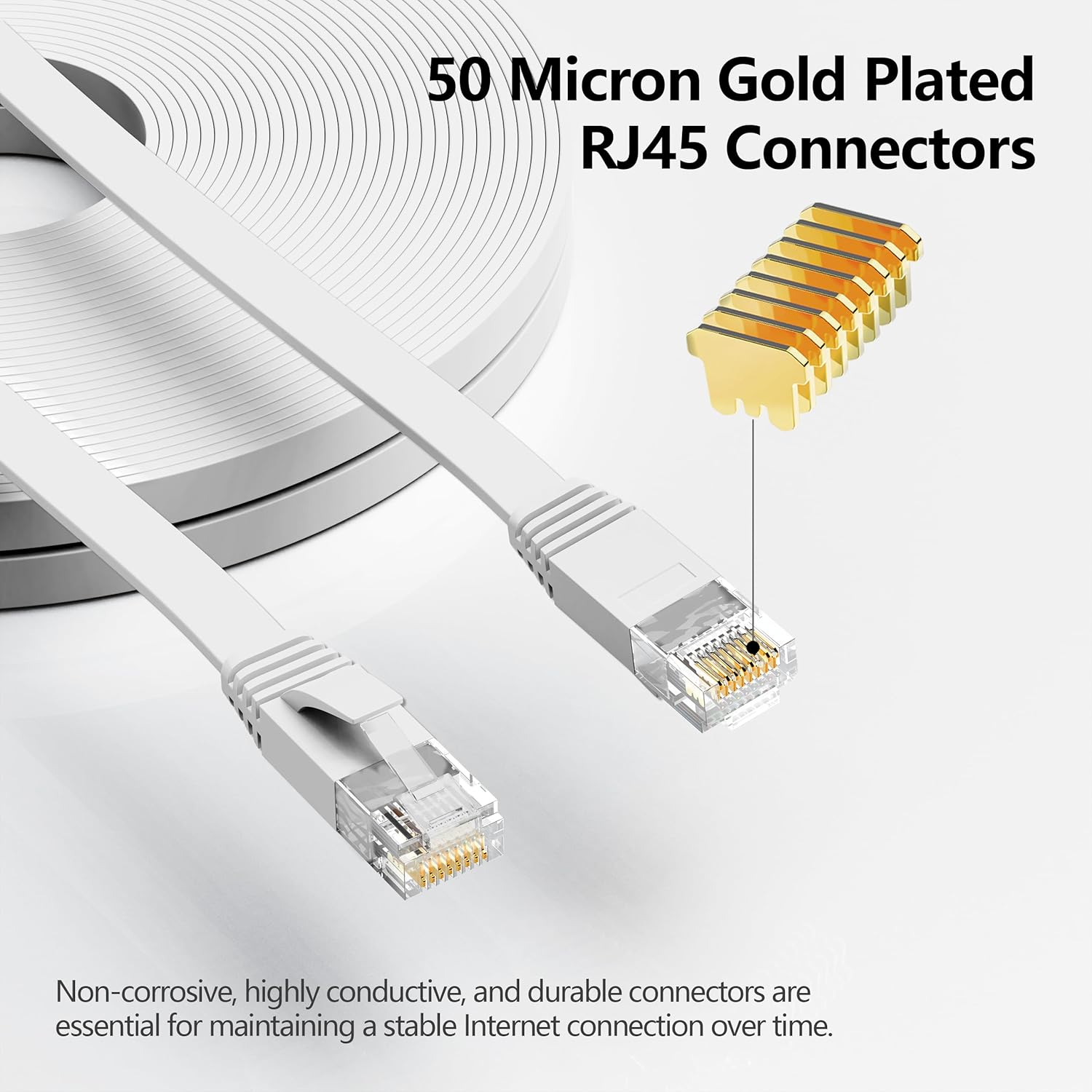 Thumbnail 1 de Jadaol Cat 6 Ethernet Cable, 75 ft ⚙️