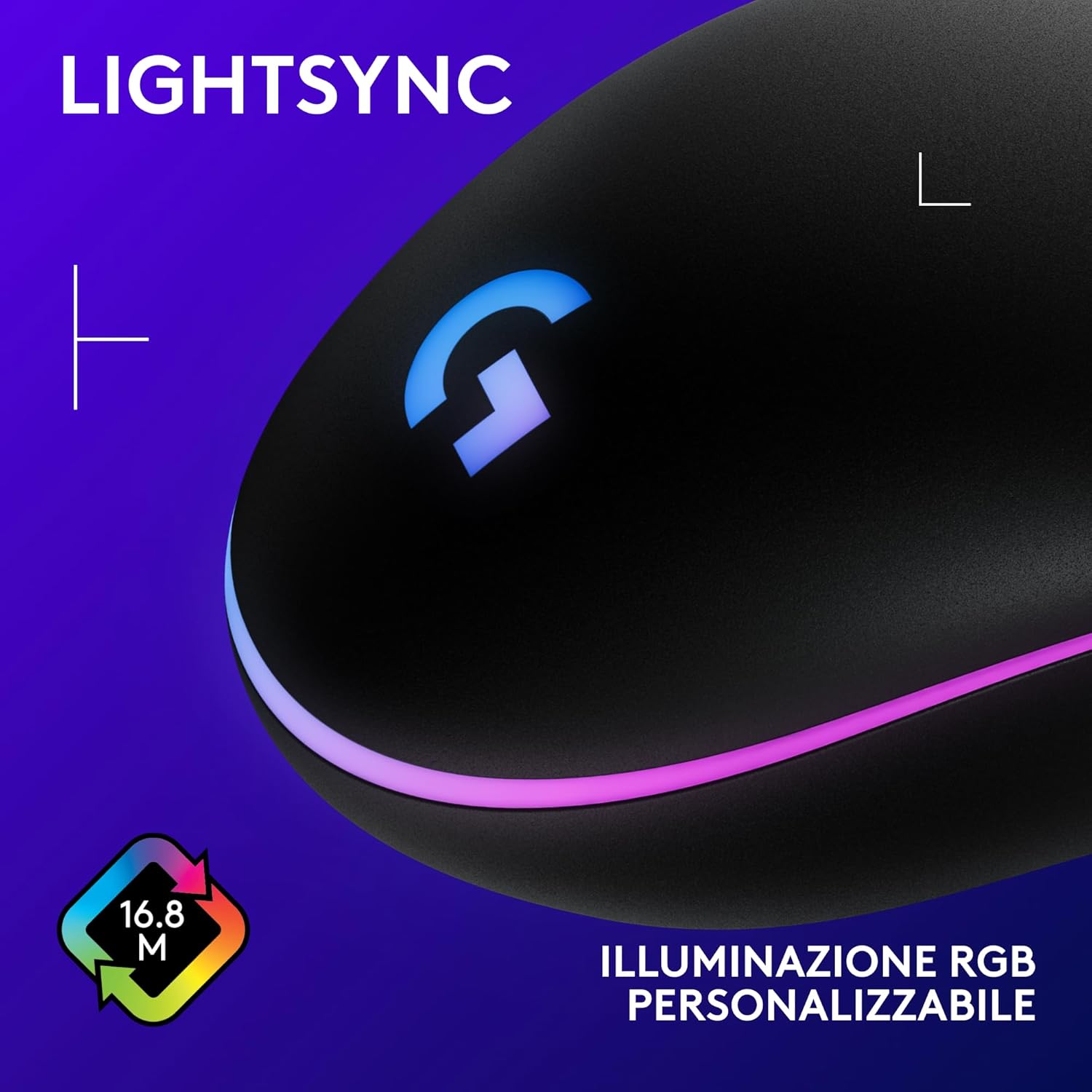 Thumbnail 3 de Logitech G G203 LIGHTSYNC Mouse Gaming 8.000 DPI