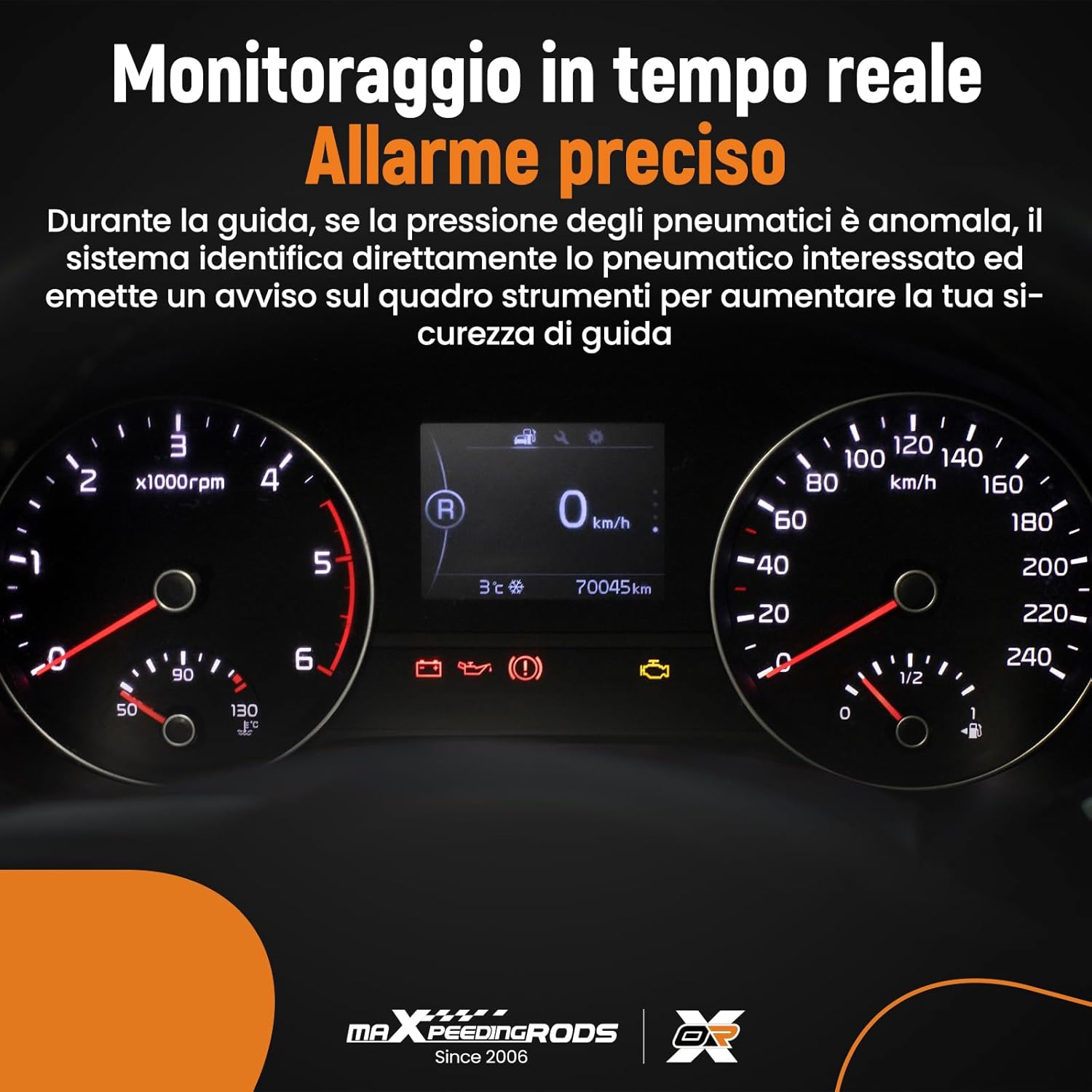 Detalle 2 de maXpeedingrods 4 Pezzi Sensori T.PMS 433MHz per Astra J/K, Corsa D/E, Insignia, Mokka e altri - Kit di Sensori di Pressione Pneumatici
