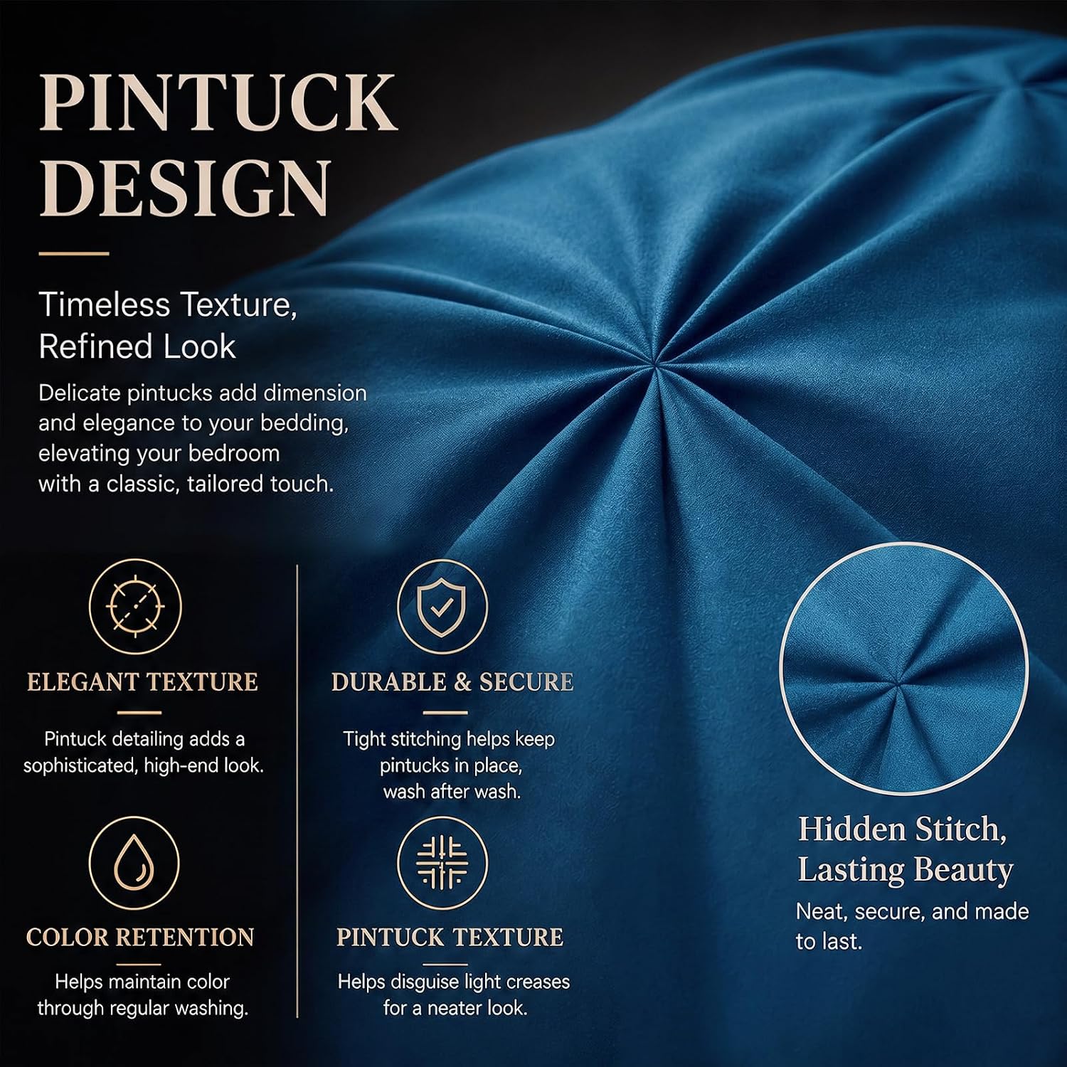 Detalle 2 de CozyLux comforter set, King