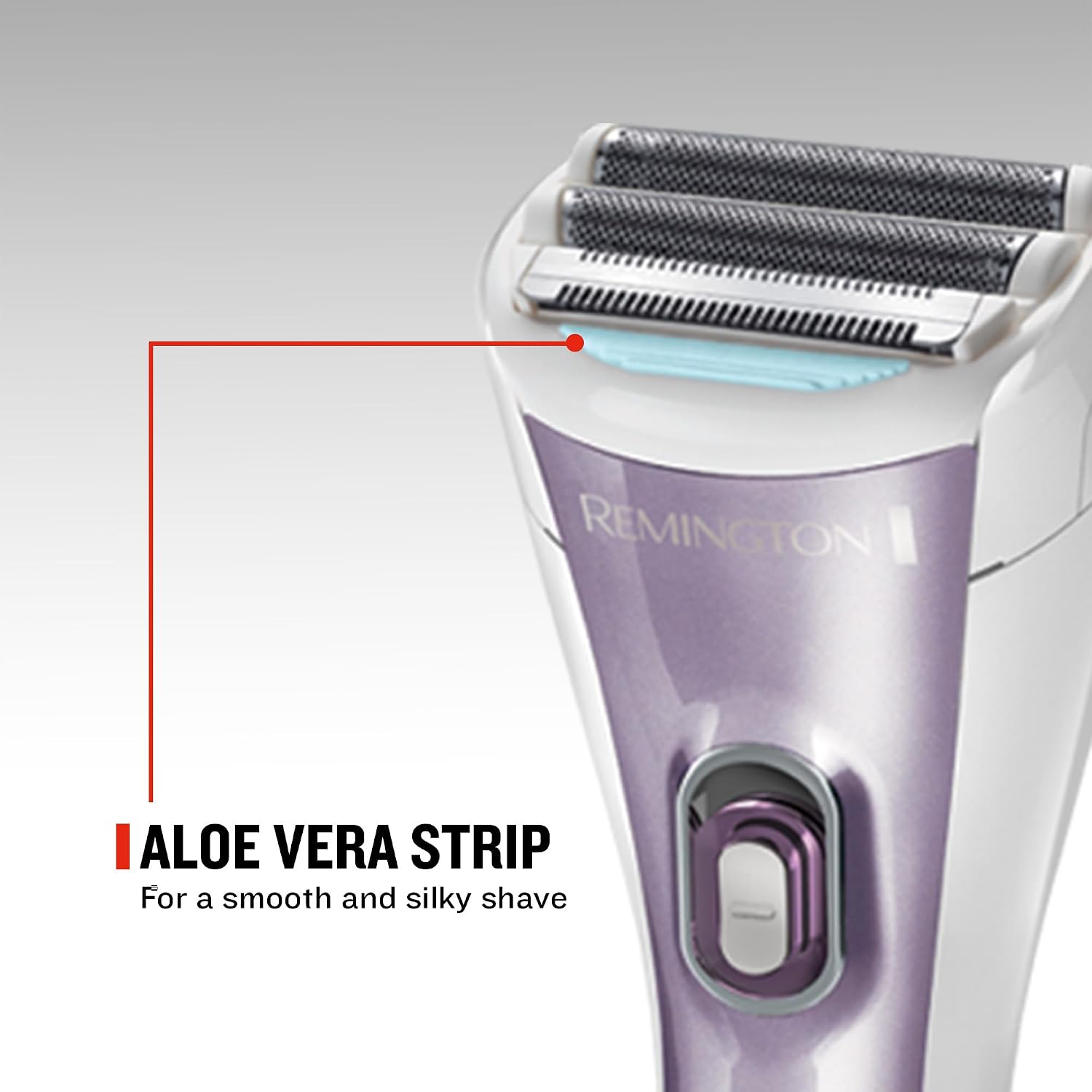 Detalle de Remington Cordless Electric Lady Shaver for Women (WDF4840) – Practical, showerproof wet & dry shaver with bikini attachment