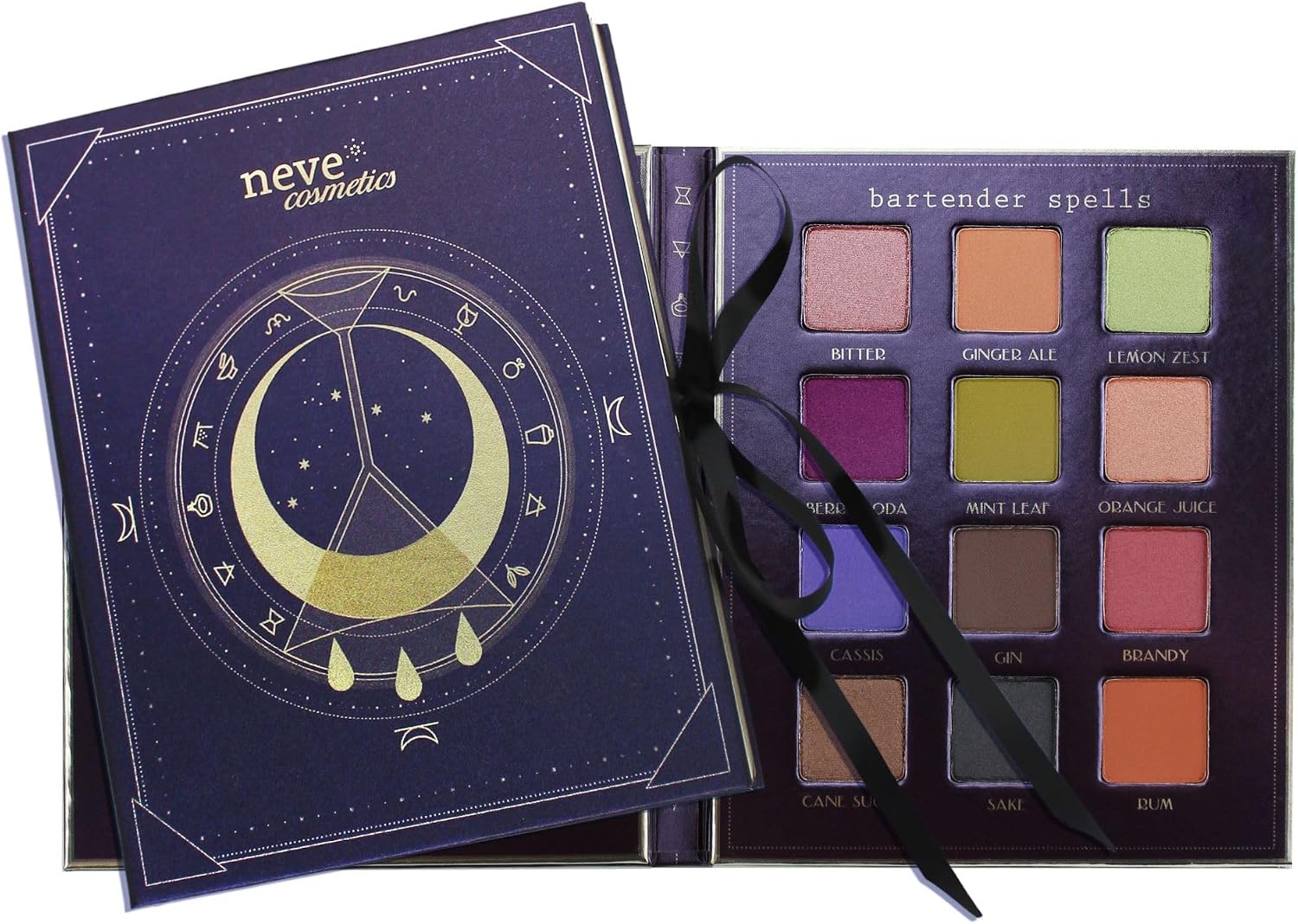 Detalle de Neve Cosmetics ArtDiary Palette Bartender Spells Palette – 12 cieni do powiek