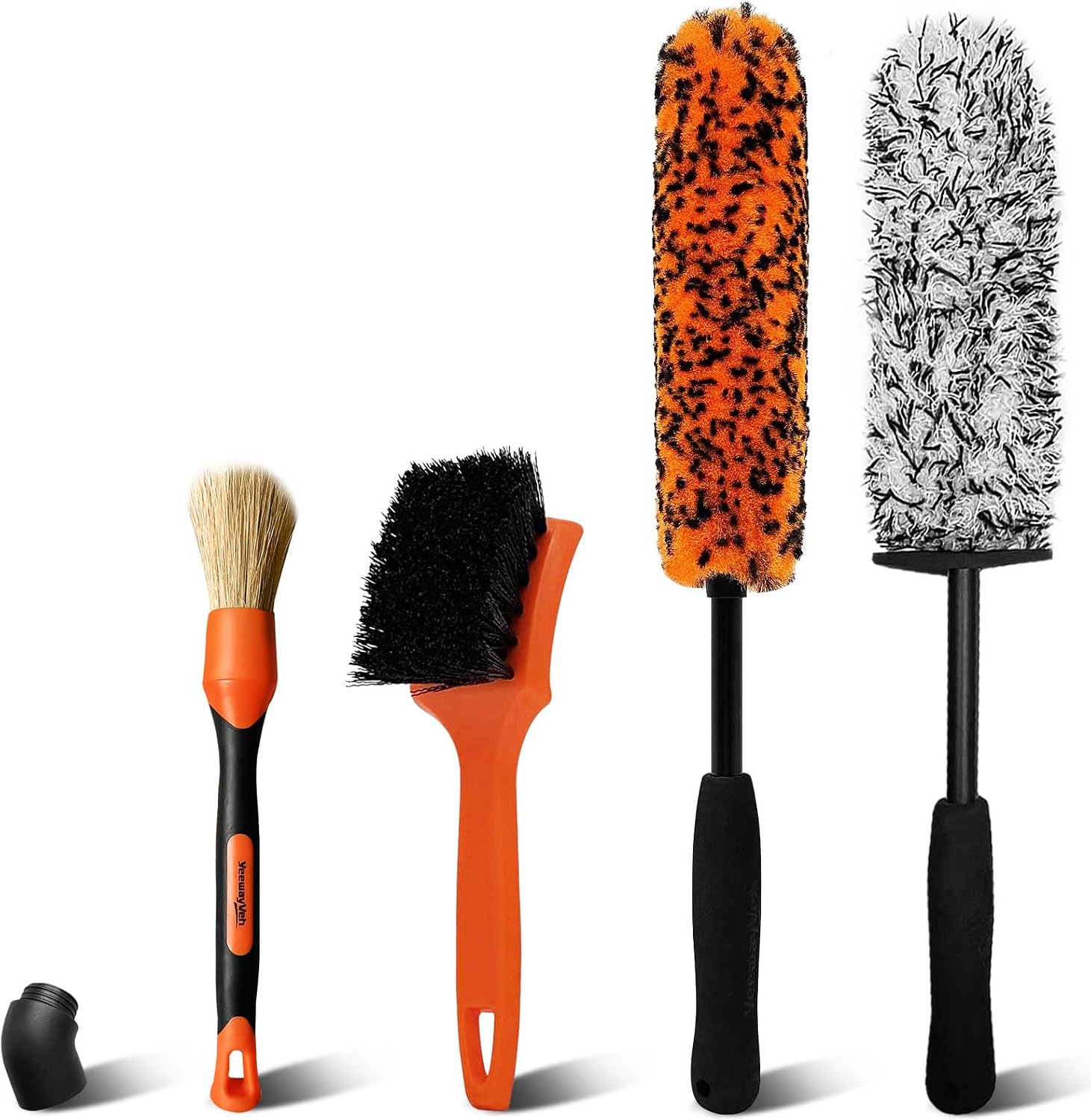 Detalle de YeewayVeh Alloy Wheel Brush Kit 4pcs 🧽