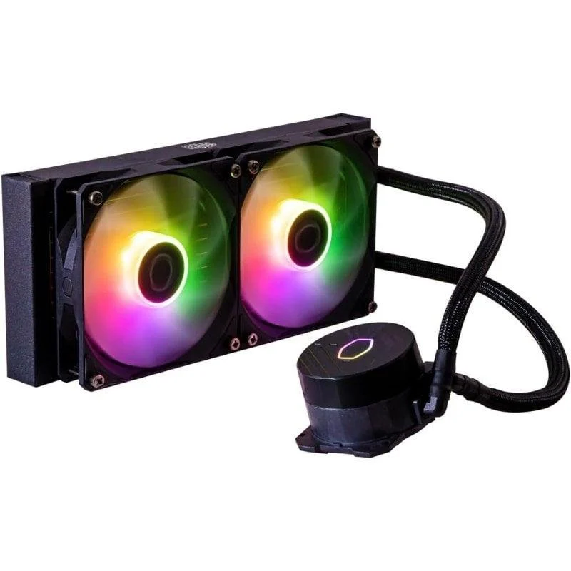 Detalle de Cooler Master MasterLiquid 240L Core ARGB: kit de refrigeración líquida para 240 mm