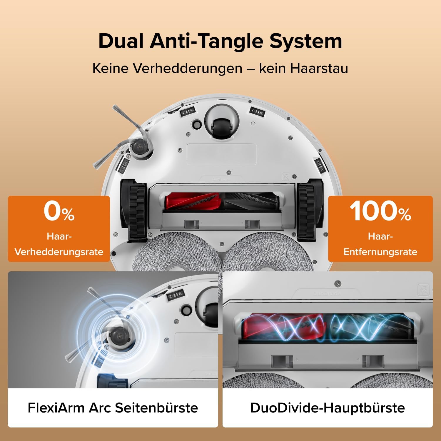 Detalle de roborock Qrevo Edge 2 Set Saugroboter mit Wischfunktion & Hebarem Wischmopp