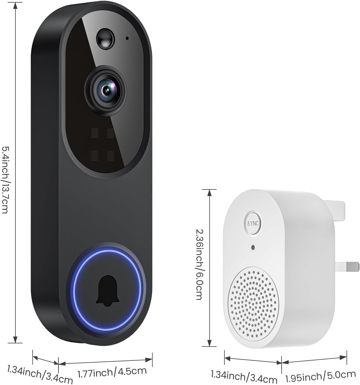 Thumbnail 6 de FineLuck 1080P Video Doorbell Camera with AI detection 🔔