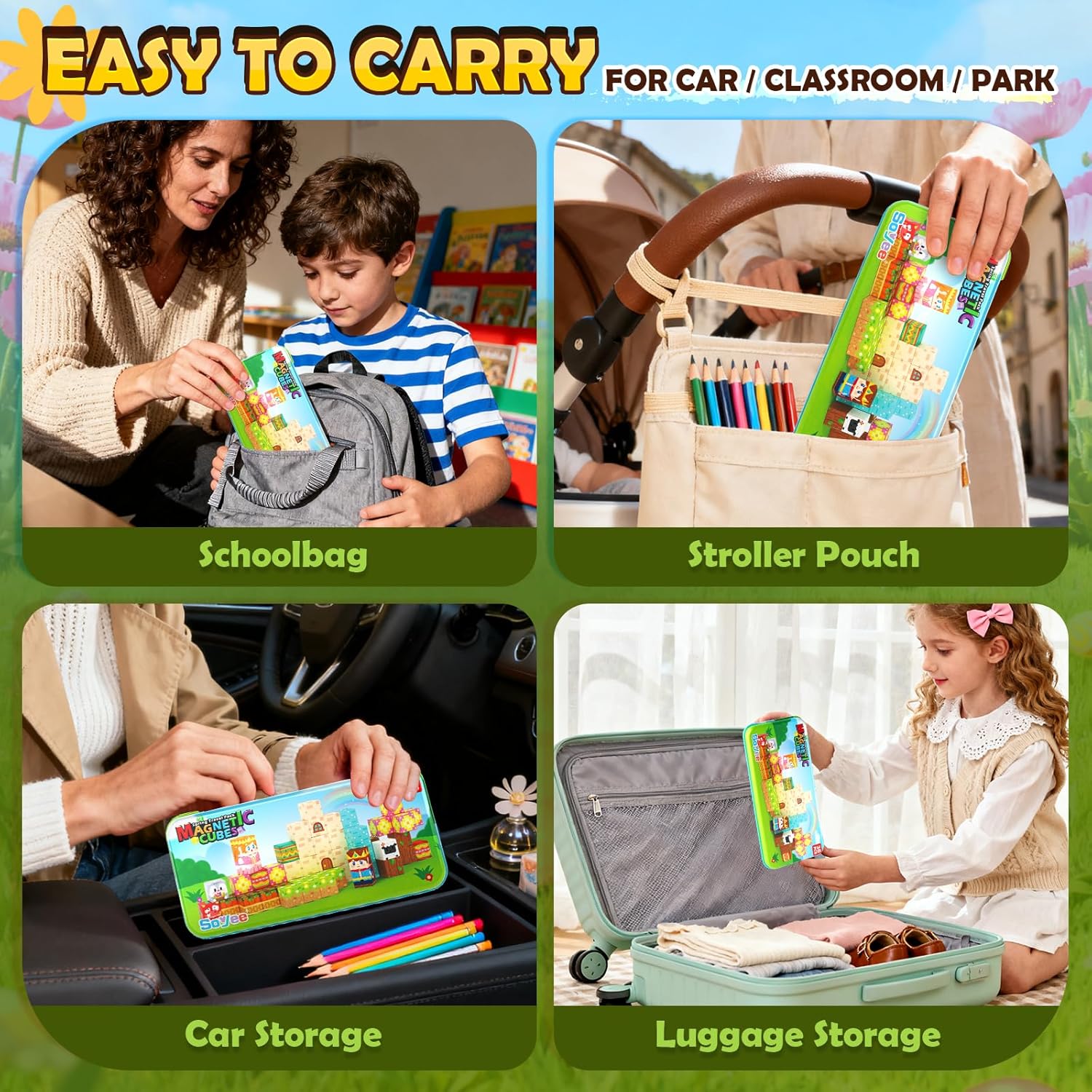 Thumbnail 4 de Mini Magnetic Blocks Travel Set 36 Pieces