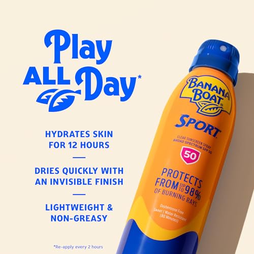 Detalle 2 de Banana Boat Sport SPF 50 Sunscreen Spray (6 oz, 2 Pack) — Broad-Spectrum, Sweat & Water Resistant