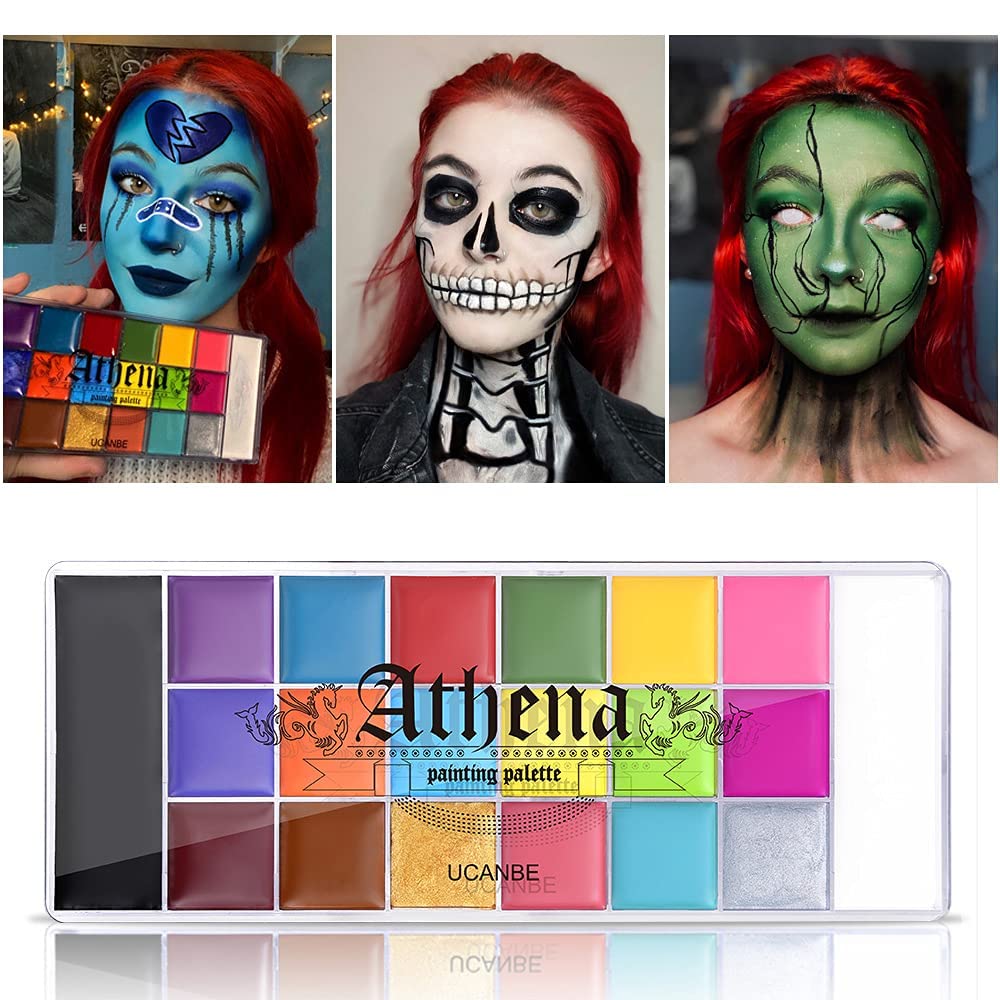 Detalle 2 de UCANBE Körperfarben-Set 20 Farben mit 10 Pinseln