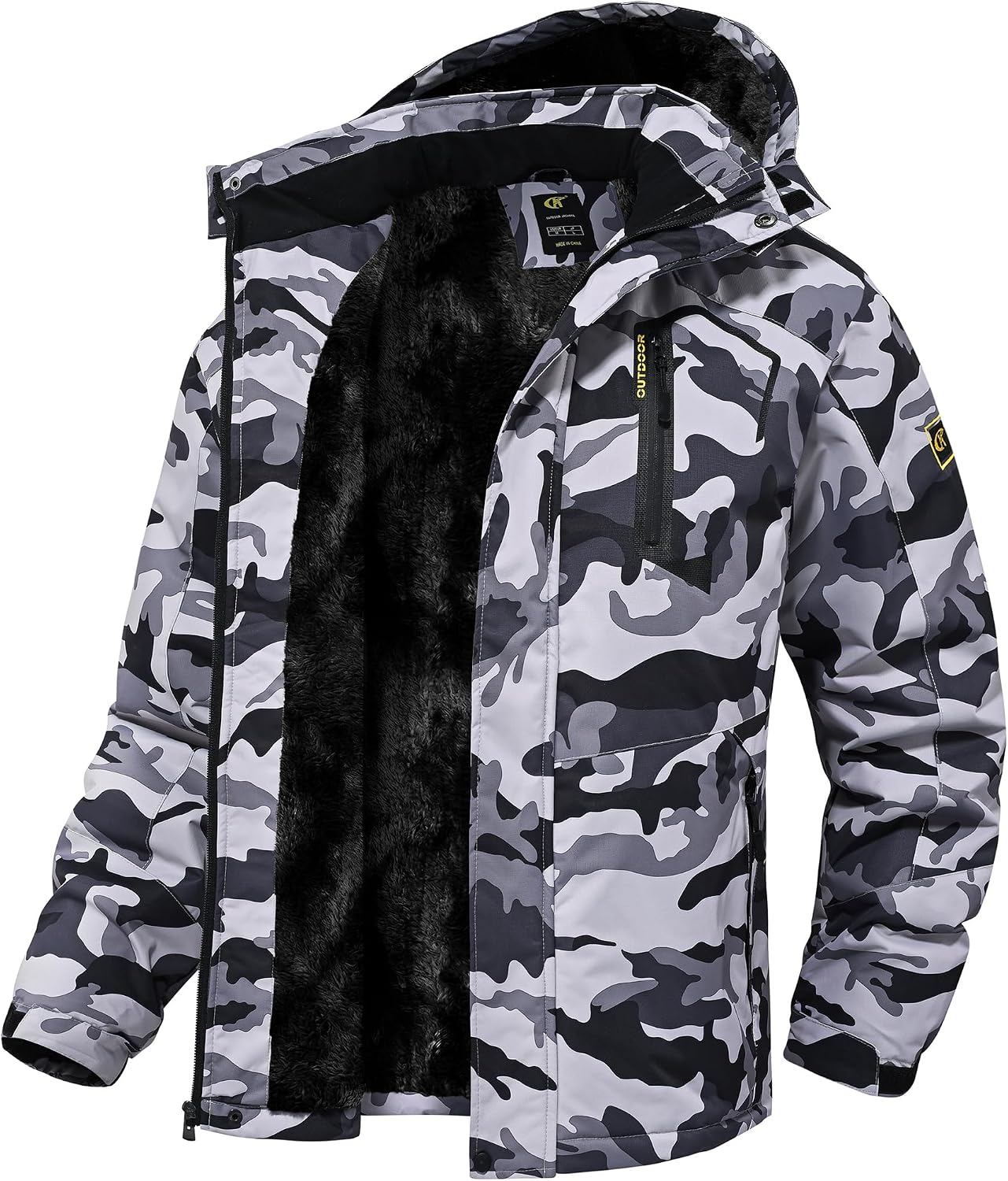 Detalle de QPNGRP Mens Waterproof Ski Jacket