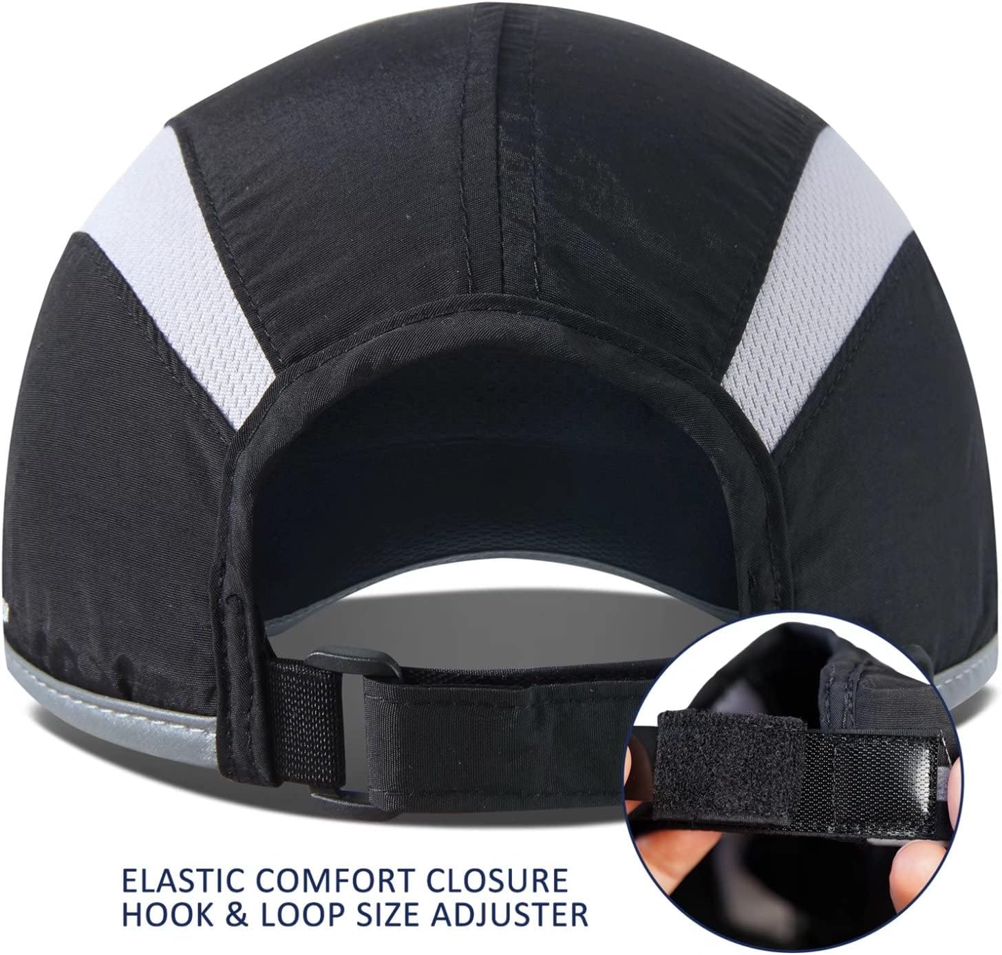 Detalle de GADIEMKENSD UPF50+ Folding Outdoor Hat (Unstructured, Reflective, Breathable)