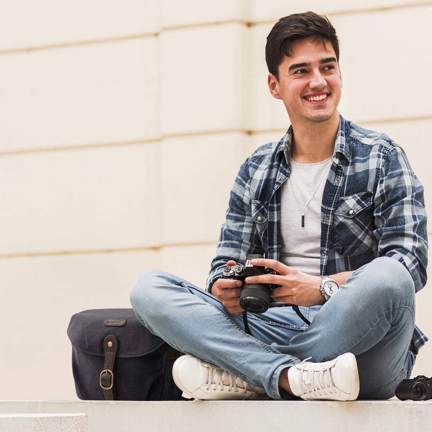 Thumbnail 6 de bagsmart Canvas Camera Bag: Compact, Protected, and Practical for Day Trips