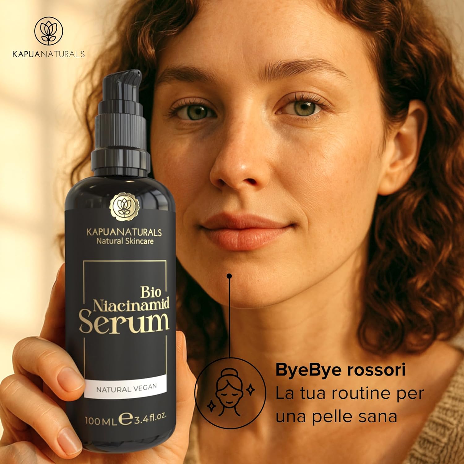Detalle de Siero Viso BIO Niacinamide ad alta concentrazione 100 ml – 10% Niacinamide + 1% Zinco PCA, con Ialuronato e Liquirizia